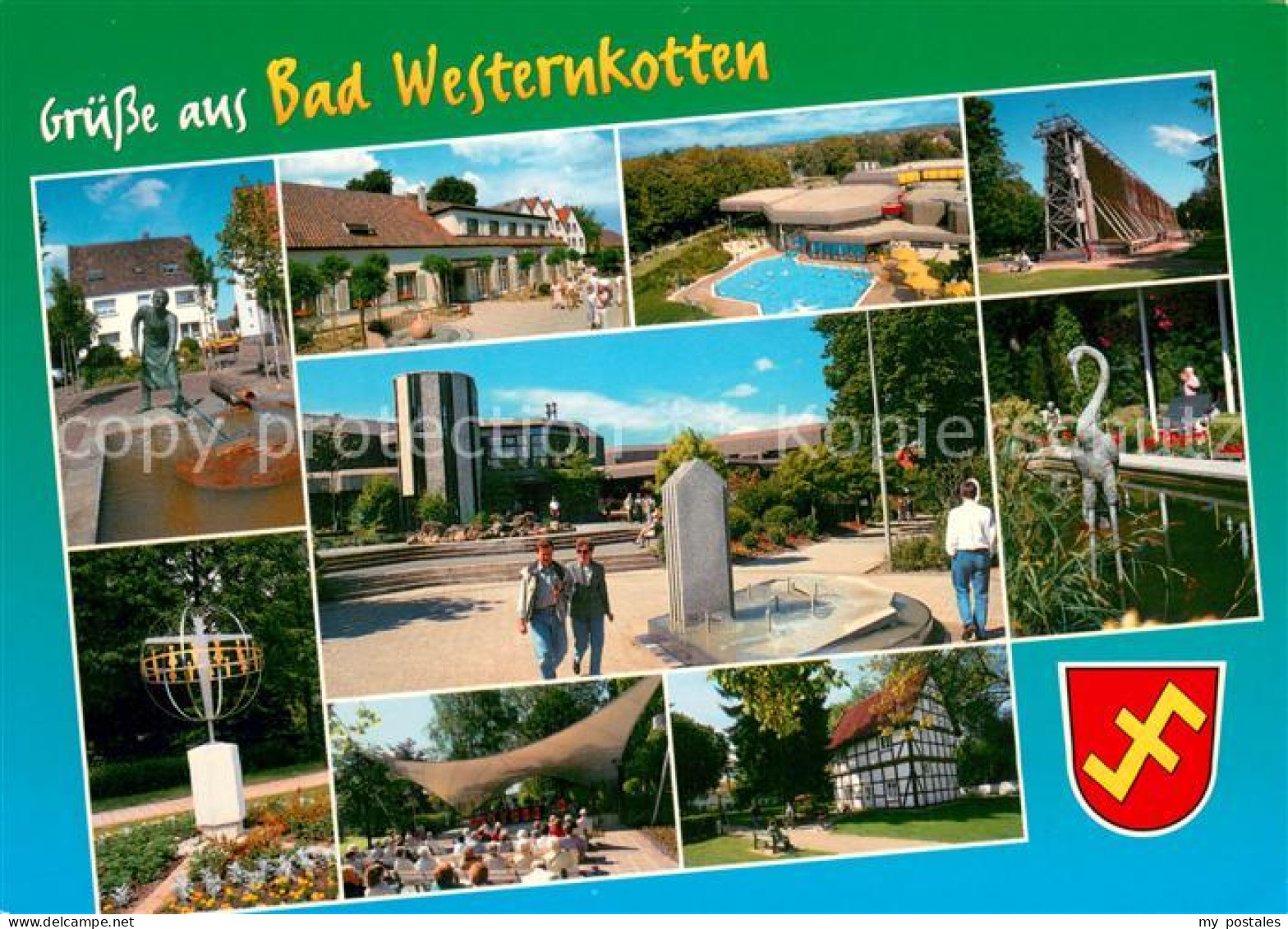 73669858 Bad Westernkotten Hellweg Sole Thermen Kurpark Brunnen Figur Gradierwer - Altri & Non Classificati