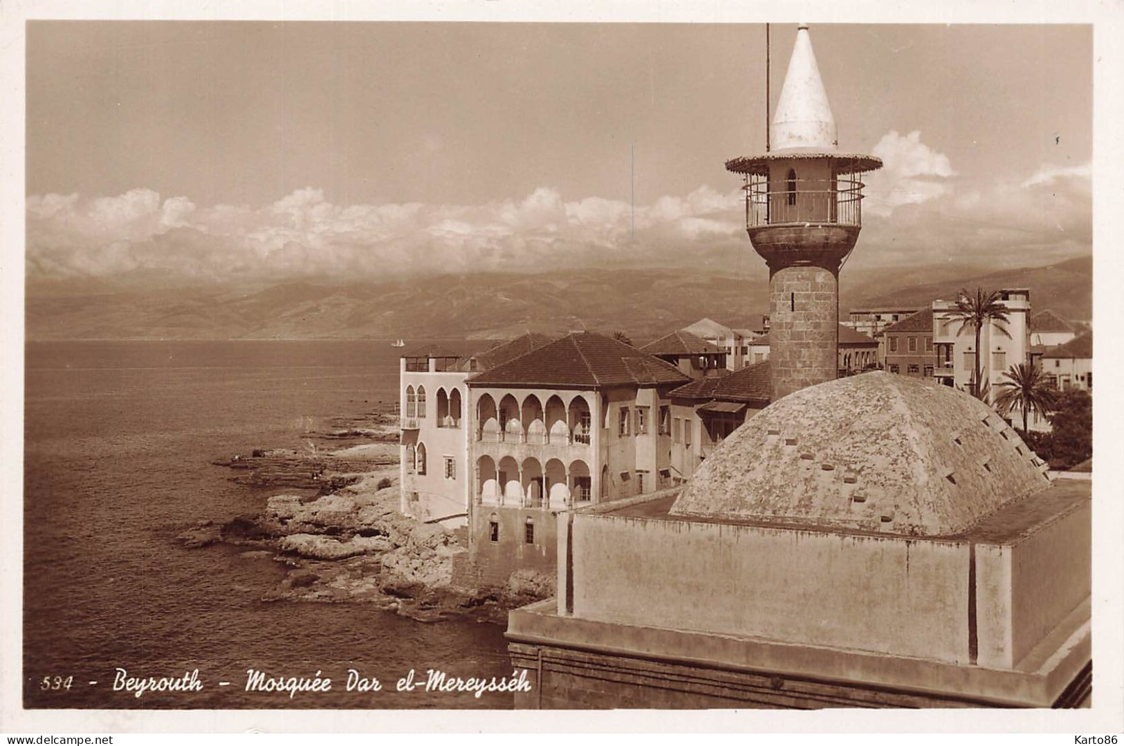 Beyrouth * Carte Photo * Mosquée Dar El Mereysséh * Mosque * Beirut Liban Lebanon - Libanon