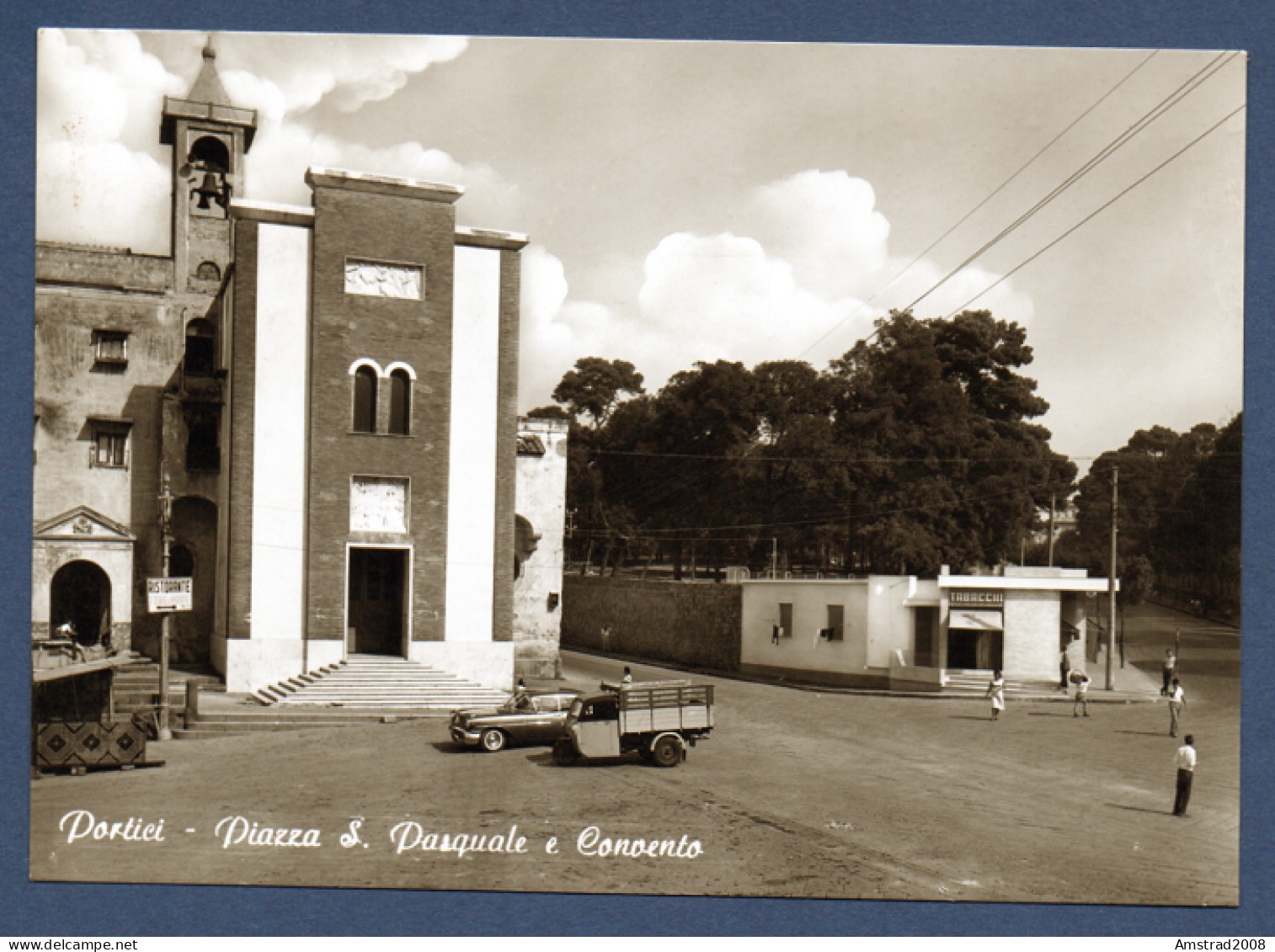 1965 - PORTICI - PIAZZA S. PASQUALE E CONVENTO  -  ITALIE - Napoli (Naples)