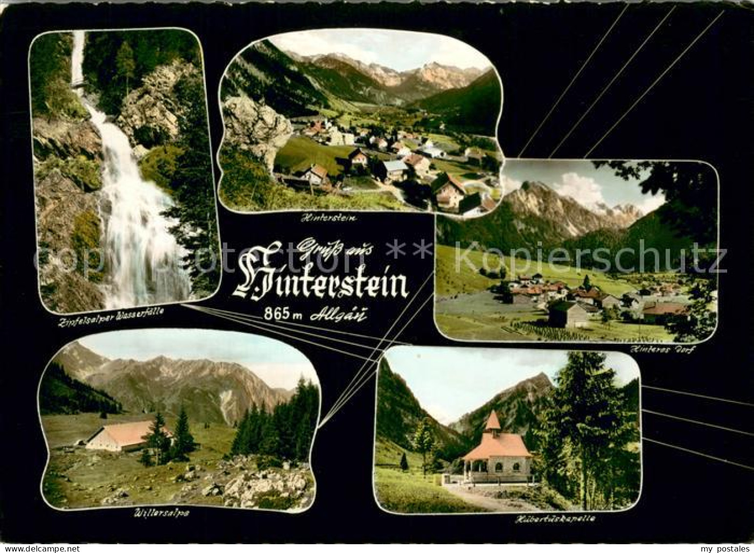 73669807 Hinterstein Bad Hindelang Gesamtansicht Mit Alpenpanorama Wasserfall Hu - Hindelang