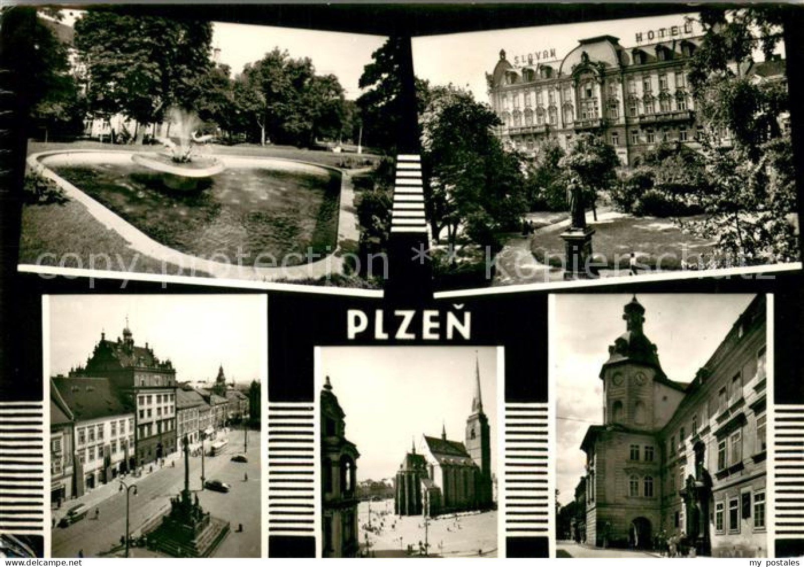 73669771 Plzen Pilsen Hotel Park Denkmal Motive Innenstadt Kirche Plzen Pilsen - República Checa
