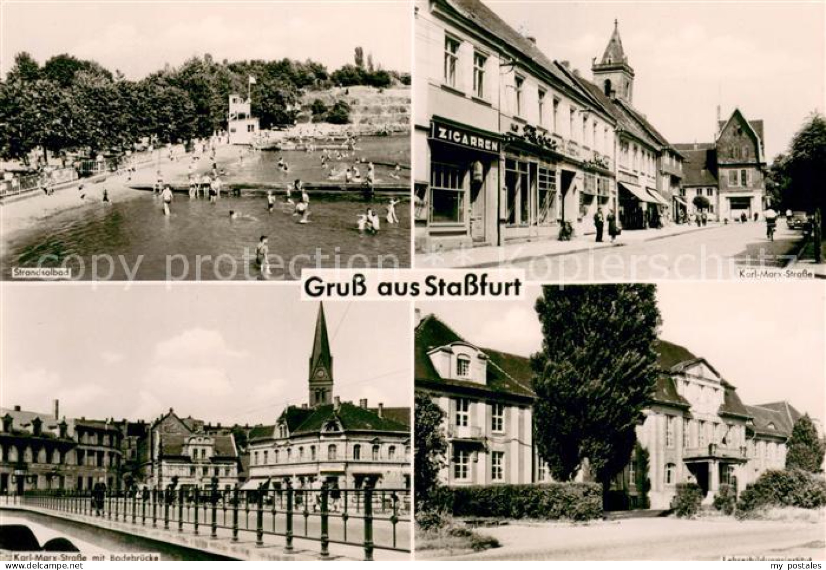 73669758 Stassfurt Strandsolbad Karl Marx Stasse Bodebruecke Lehrerbildungsinsti - Stassfurt