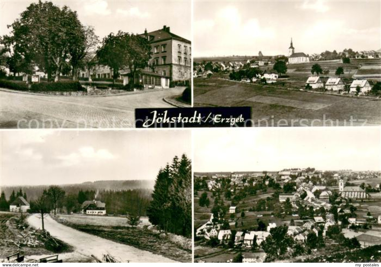 73669757 Joehstadt Gesamtansicht Zentrum Landschaft Bauernhoefe Joehstadt - Jöhstadt