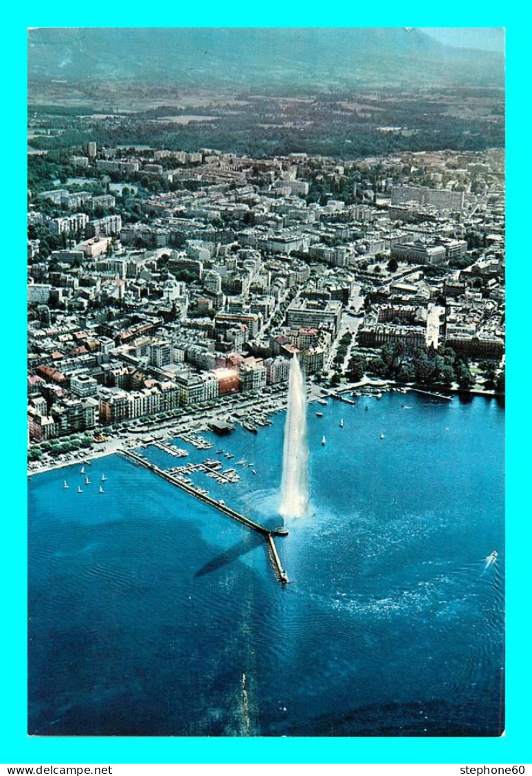 A856 / 613 Suisse GENEVE Vue Aérienne Et Le Jet D'Eau - Genève