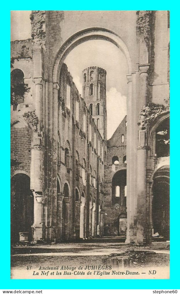 A853 / 507 76 - JUMIEGES Ancienne Abbaye La Nef Et Les Bas Cotés De L'Eglise - Jumieges