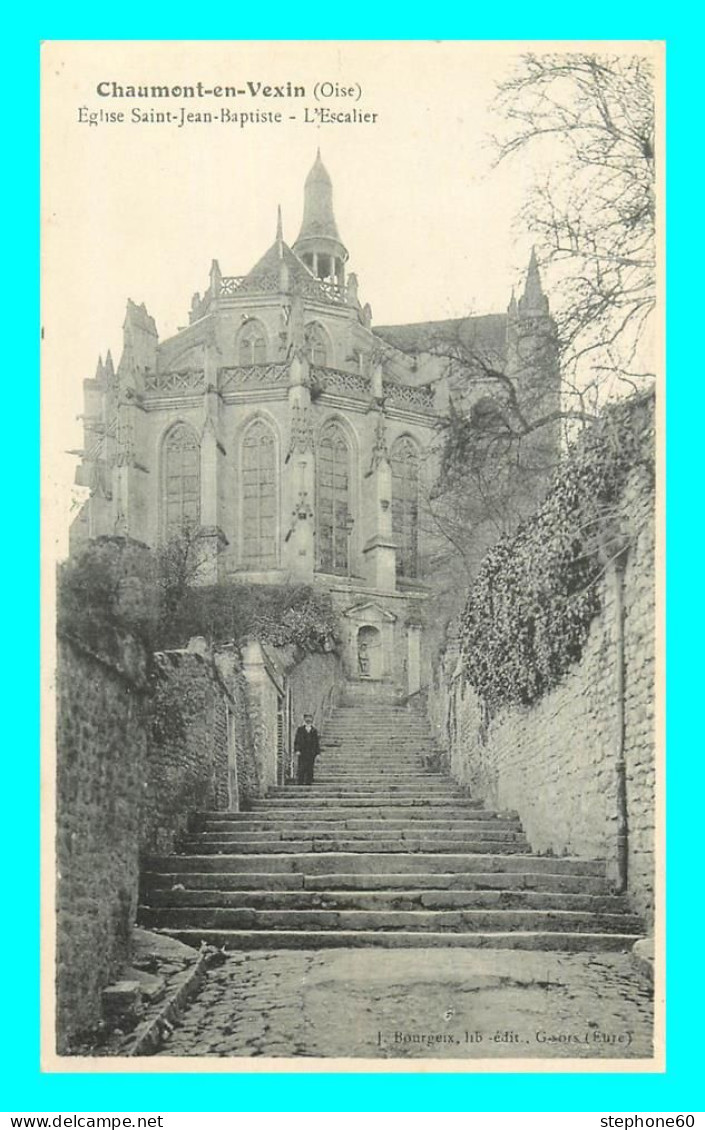 A855 / 349 60 - CHAUMONT EN VEXIN Eglise St Jean Baptiste Escalier - Chaumont En Vexin