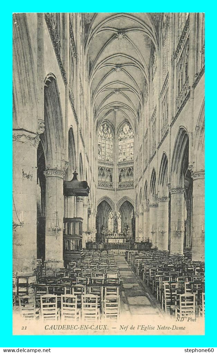 A851 / 599 76 - CAUDEBEC EN CAUX Nef De L'Eglise Notre Dame - Caudebec-en-Caux