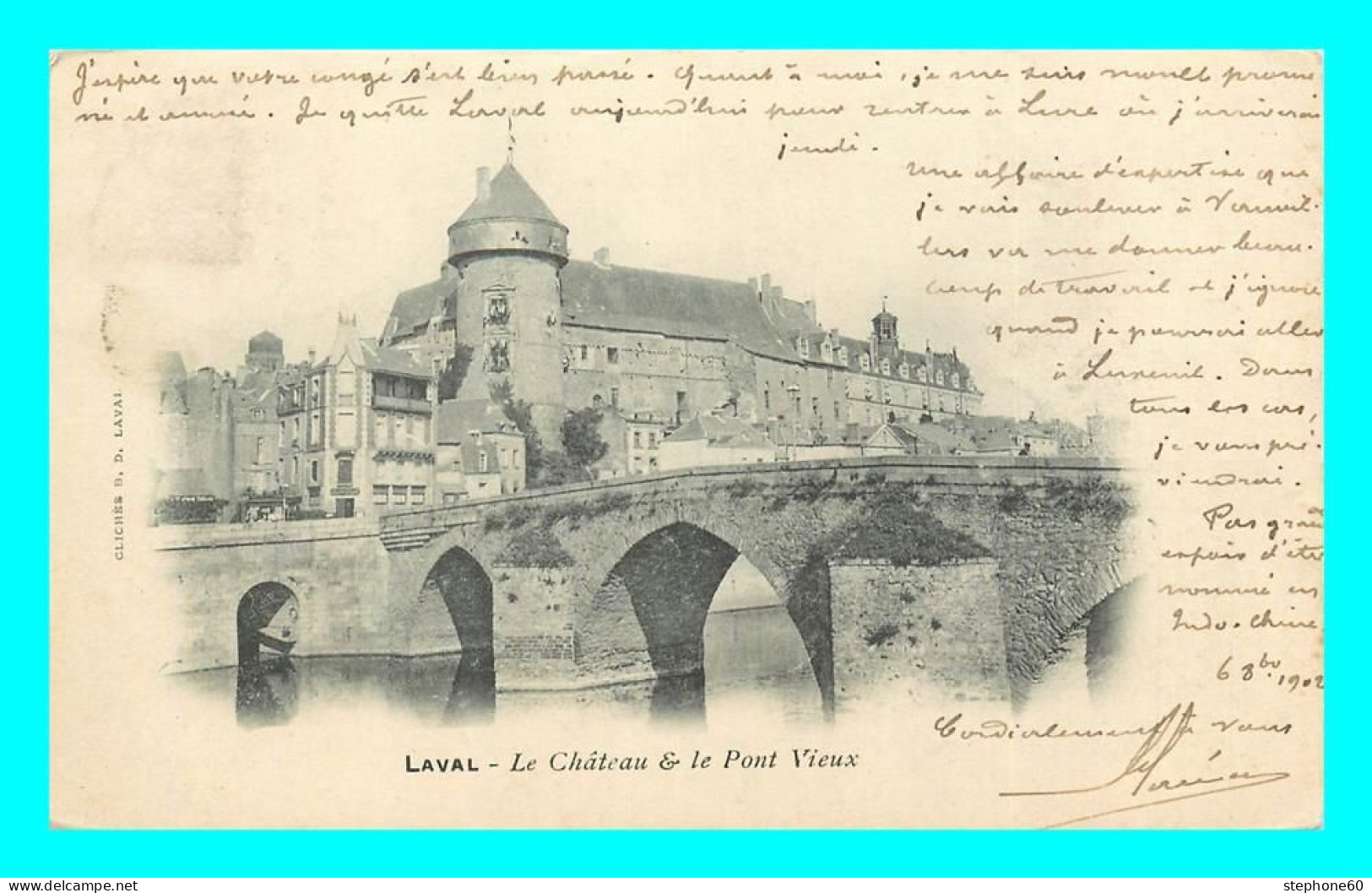 A852 / 021 38 - LAVAL Chateau Et Pont Vieux - Laval