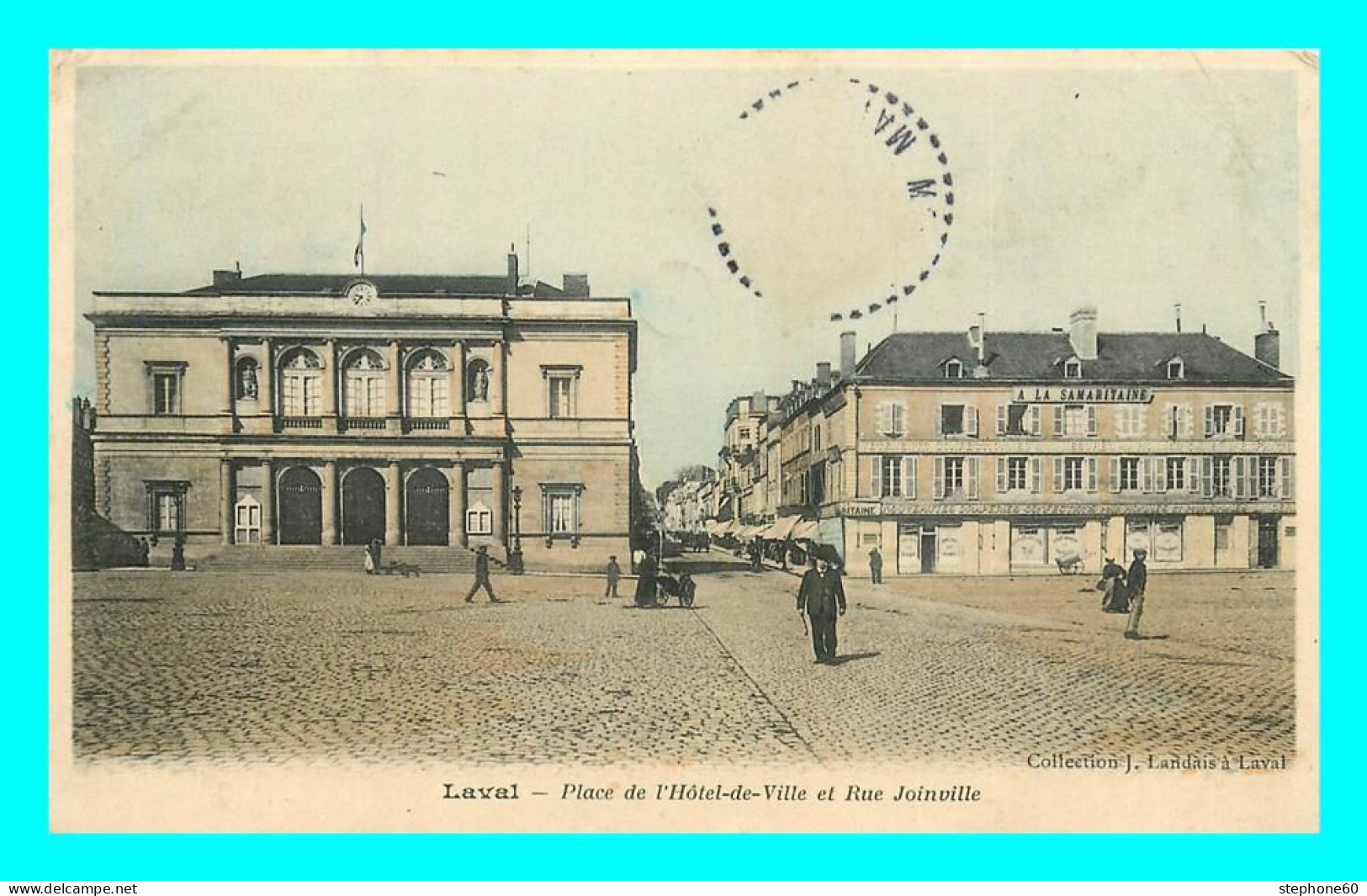 A852 / 019 38 - LAVAL Place De L'Hotel De Ville Et Rue Joinville - Laval