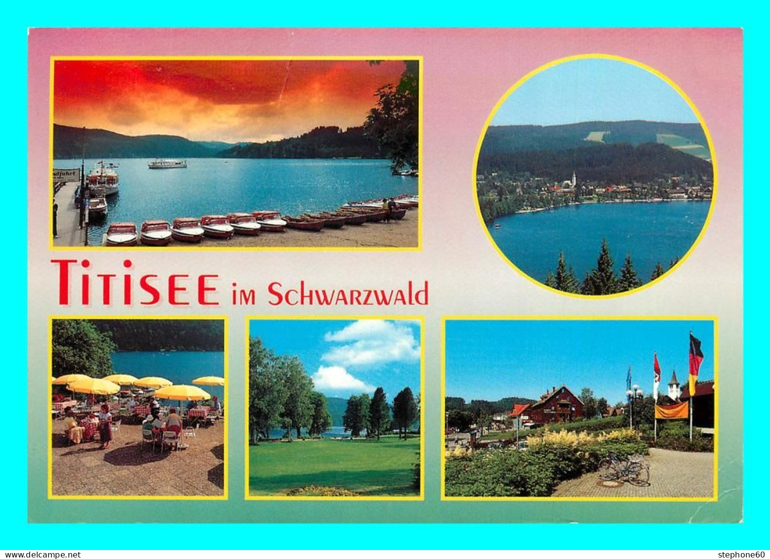 A856 / 165 Allemagne TITISEE Im Schwarzwald Multivues ( Timbre ) - Titisee-Neustadt