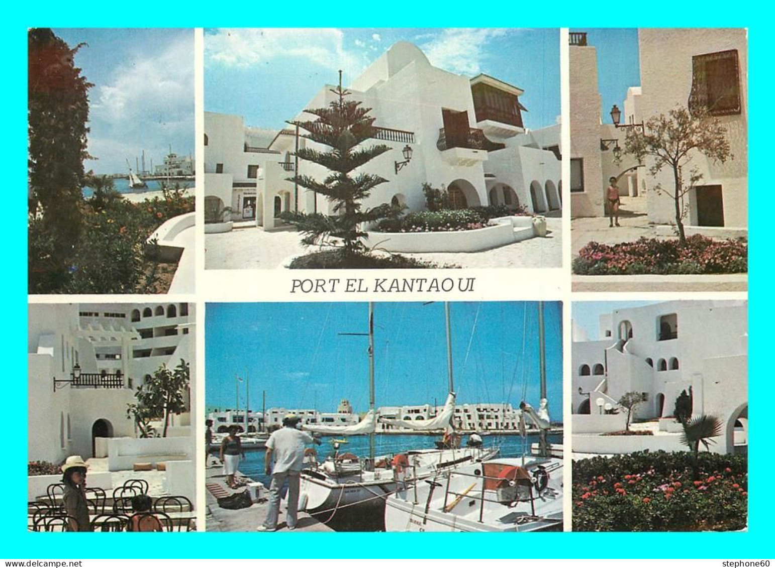 A856 / 243 Tunisie SOUSSE Port El Kantaoui ( Timbre ) Multivues - Tunisie