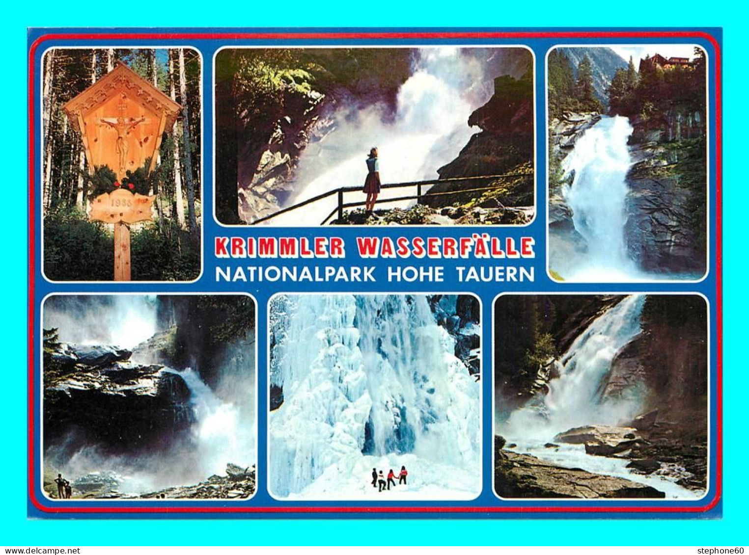 A856 / 445  Krimmler Wasserfalle Nationalpark Hohe Tauern Multivues - Altri & Non Classificati