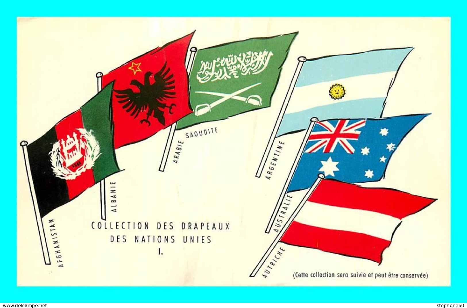 A853 / 211  Collection Des Drapeaux Des Nations Unies I - Publicidad