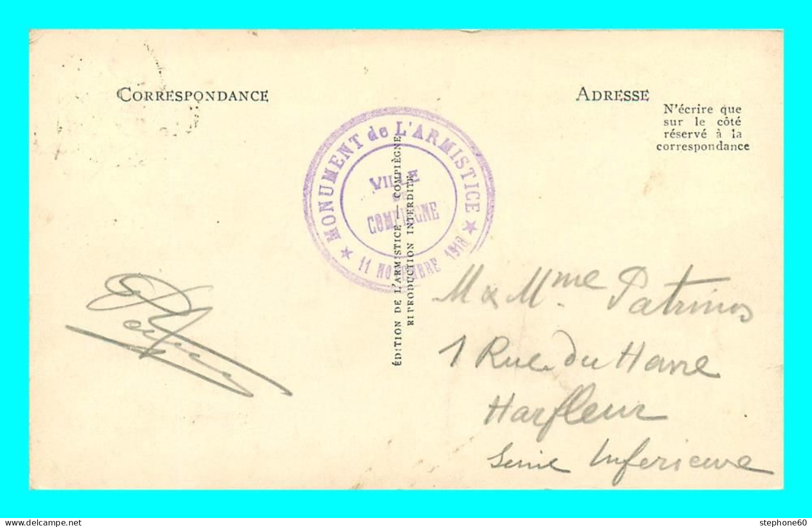 A850 / 075 60 - Foret De Compiegne Clairiere De L'Armistice Intérieur Du Wagon Du Maréchal Foch - Other & Unclassified