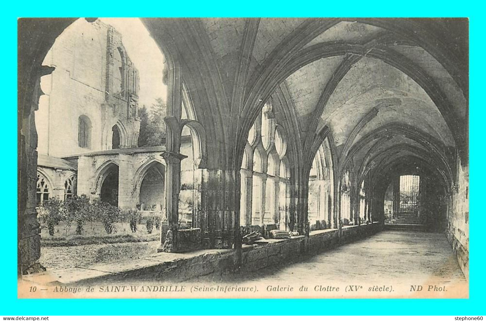A850 / 217 76 - SAINT WANDRILLE Abbaye Galerie Du Cloitre - Saint-Wandrille-Rançon