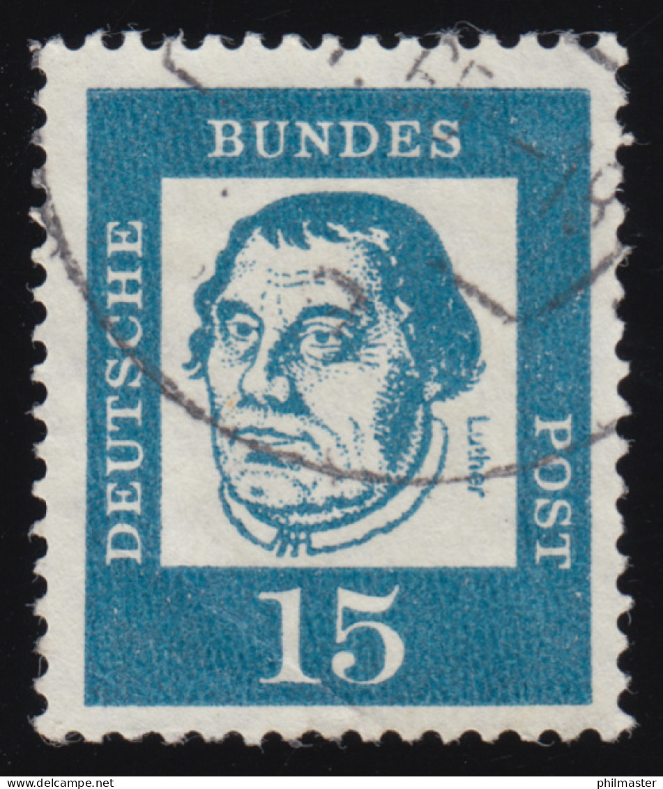 351y Bed. Deutsche Y 15 Pf 1000er-Rolle, Einzelmarke + Nr. O - Rolstempels