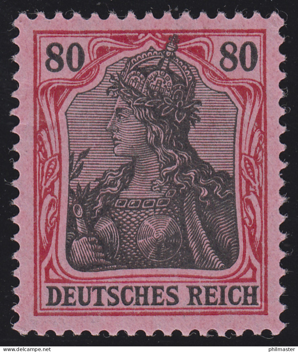 93 IIb Germania 80 Pf Deutsches Reich Kriegsdruck, ** - Ungebraucht