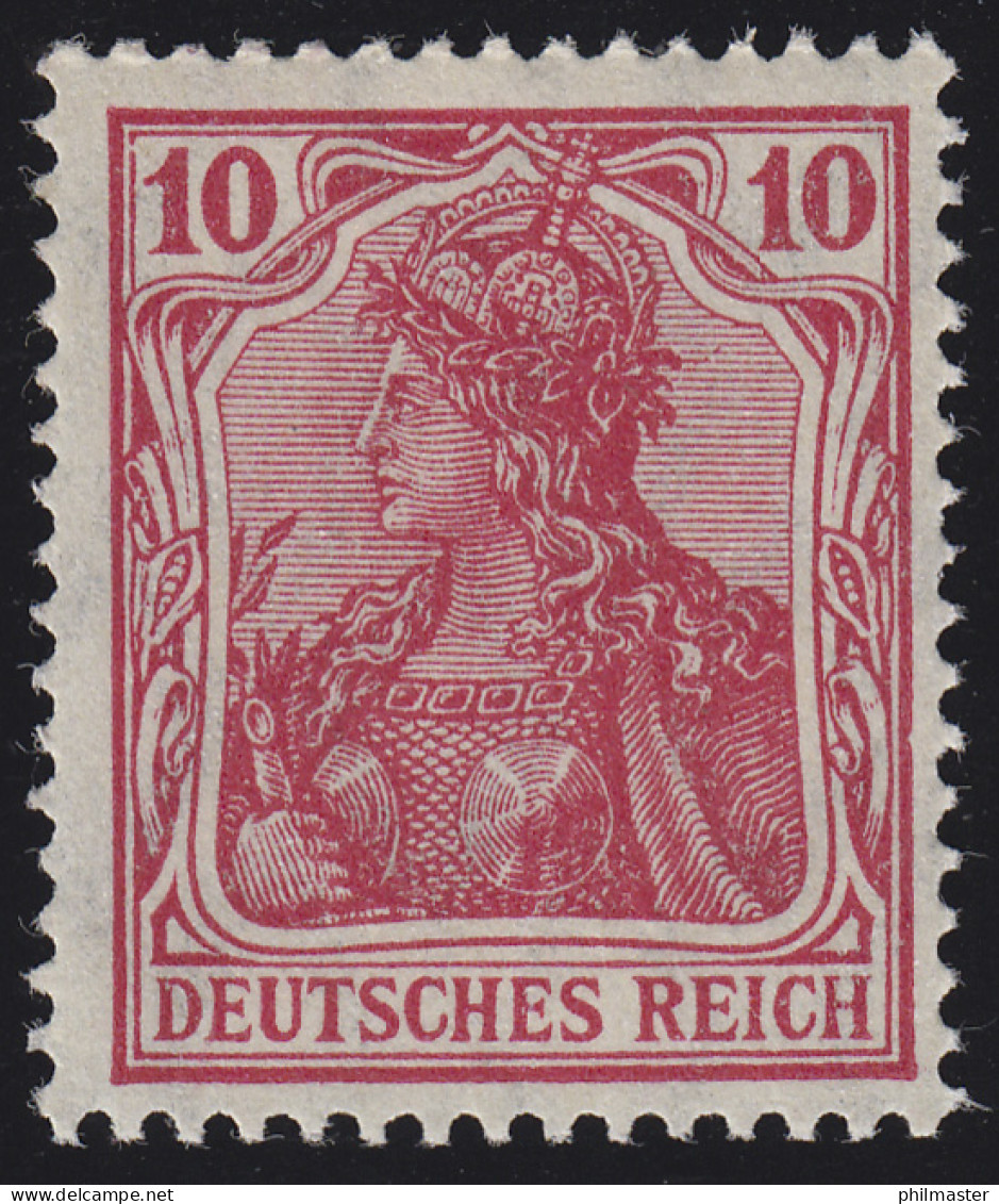 86 IIa Germania 10 Pf. Deutsches Reich Kriegsdruck, ** - Nuevos