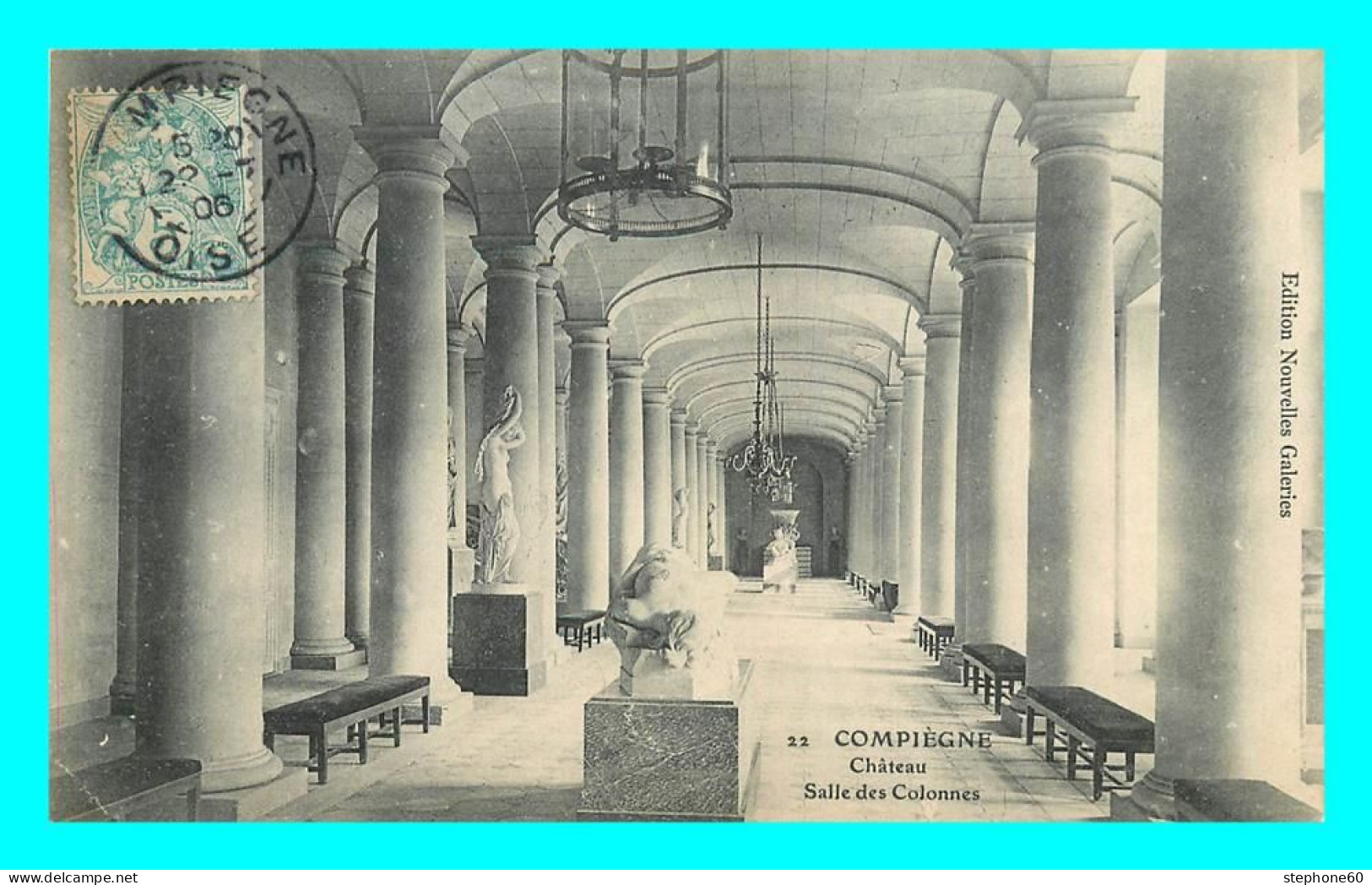 A854 / 285 60 - COMPIEGNE Chateau Salle Des Colonnes - Compiegne