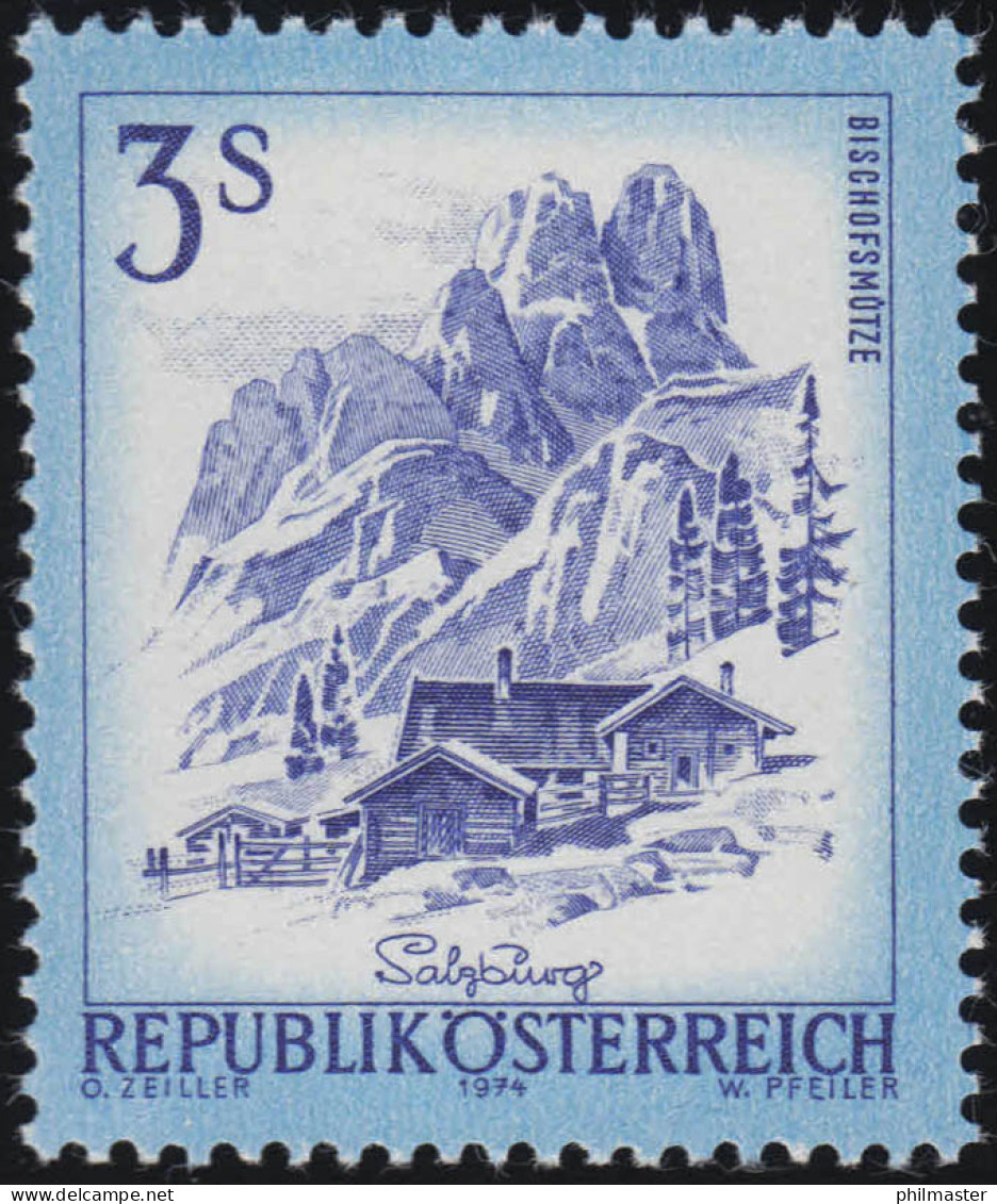1442y Freimarke: Schönes Österreich, Bischofsmütze Dachsteinmassiv, 3 S ** - Unused Stamps