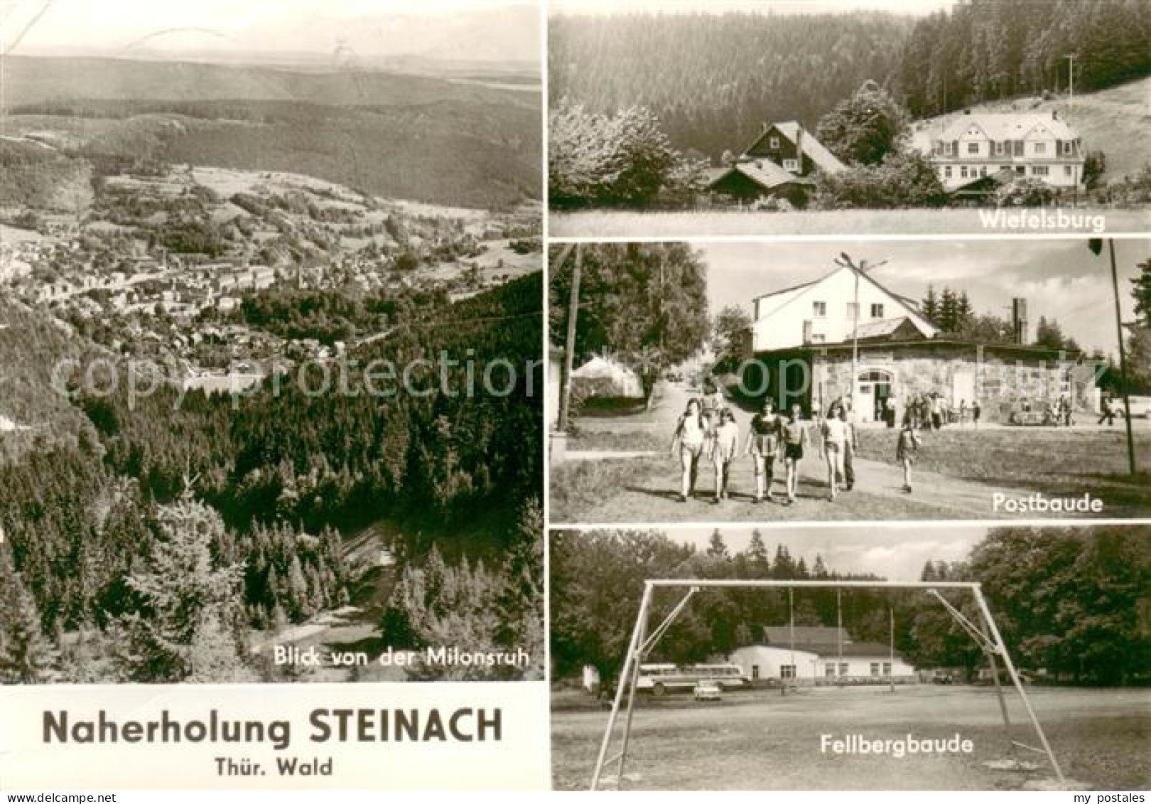 73669552 Steinach Thueringen Panorama Blick Von Der Milonsruh Wiefelsburg Postba - Autres & Non Classés