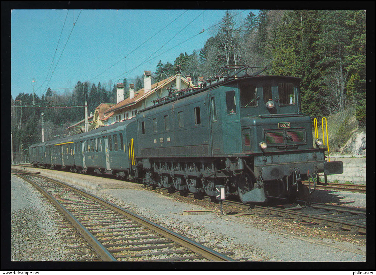 AK Elektro-Schnellzuglokomotive Ae 4/7 Nr. 10979 SSt FFM Hist. Bahnpost 24.9.05 - Other & Unclassified