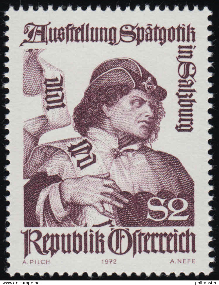 1393 Spätgotik In Salzburg, Heiliger Hermes Gemälde, 2 S Postfrisch ** - Unused Stamps
