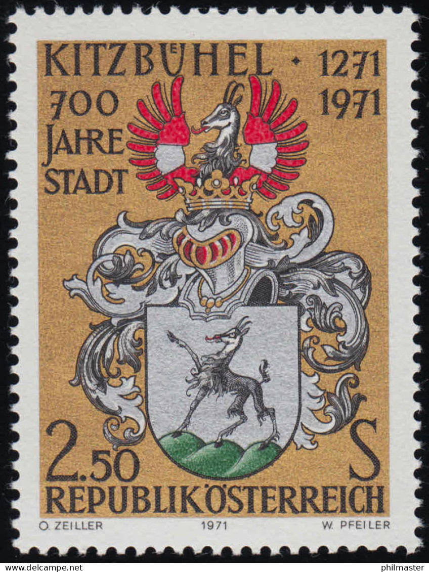 1366 700 J. Stadt Kitzbühel, Stadtwappen Von Kitzbühel, 2.50 S, Postfrisch **  - Unused Stamps