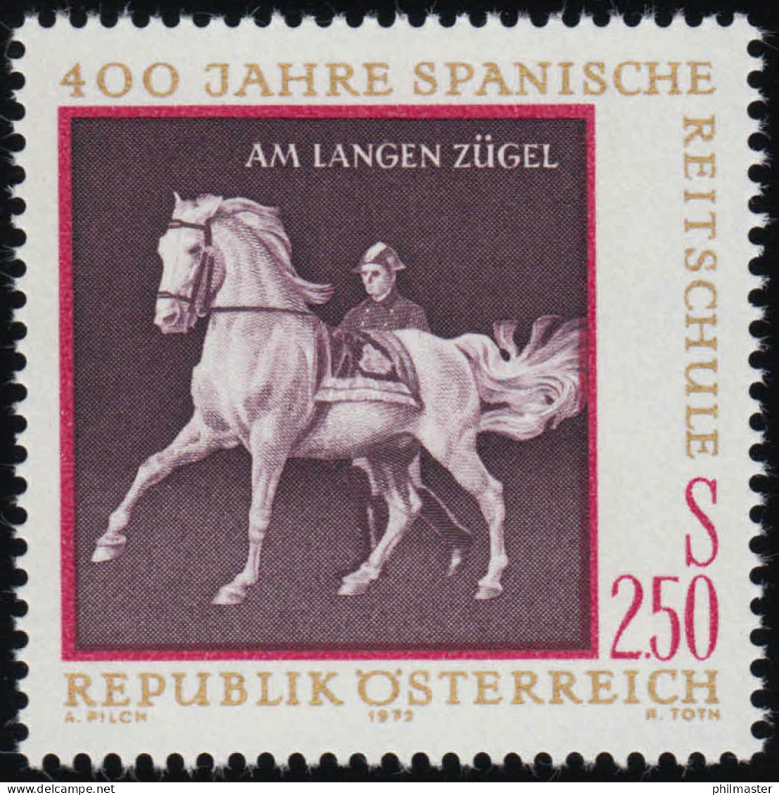 1398 400 J. Spanische Reitschule, Am Langen Zügel, 2.50 S Postfrisch ** - Nuovi