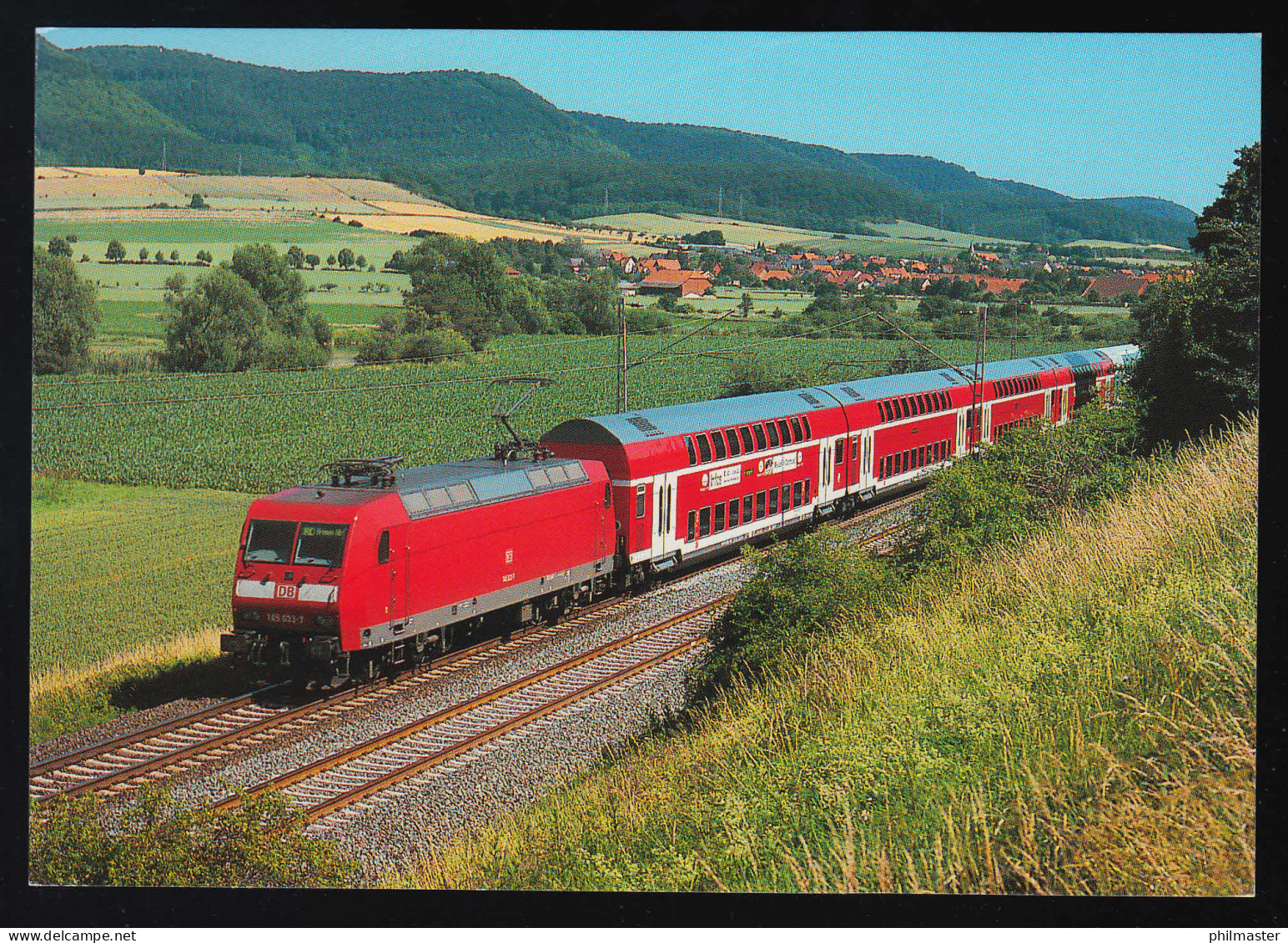 AK Elektro-Personenzuglokomotive 145 033-7, SSt MÜNCHEN 150 J. Eisenbahn 10.1.09 - Andere & Zonder Classificatie