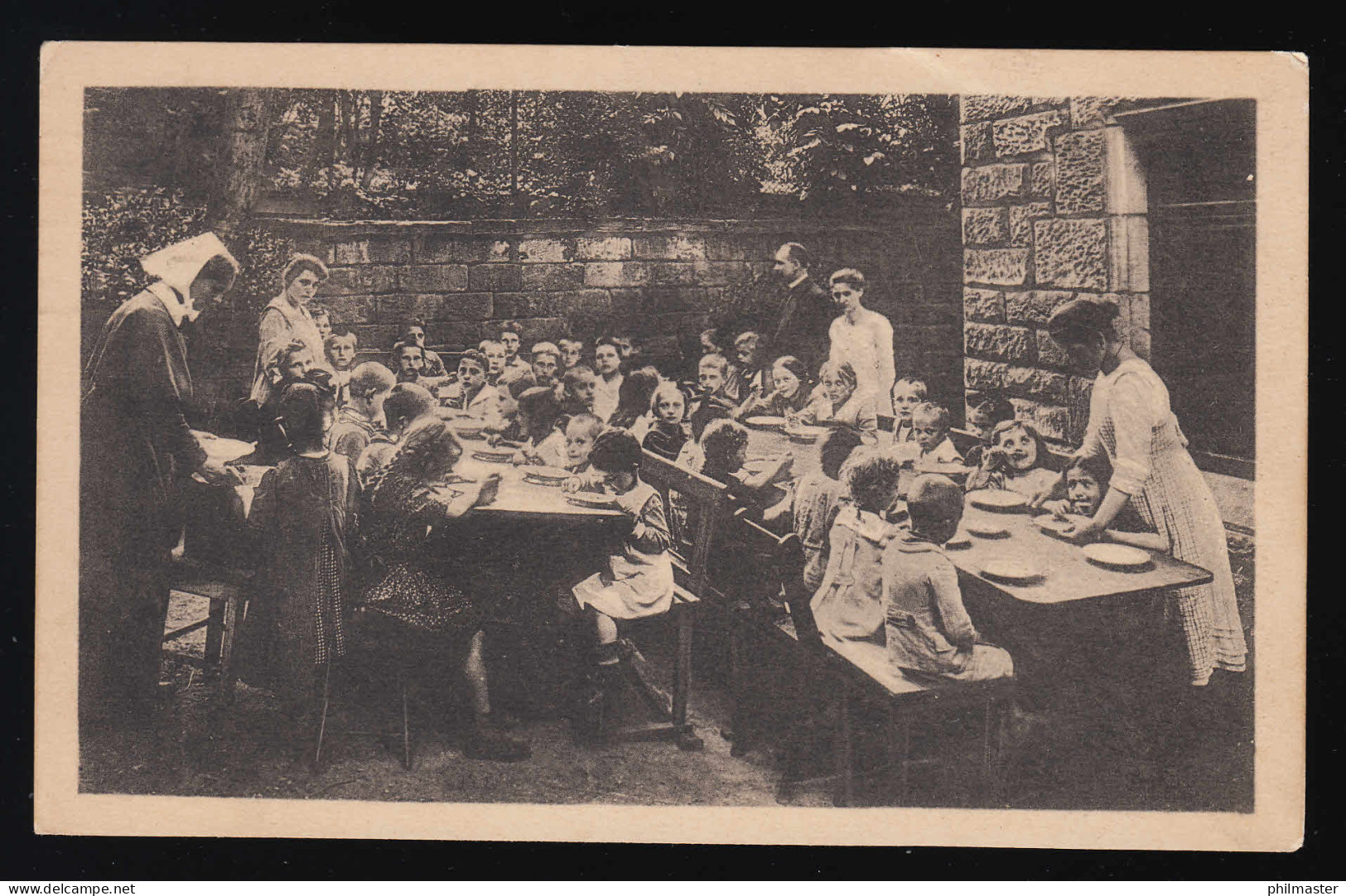 Kinder An Tafel Bei Einer Speisung, Methodisten, Sunday School Frankfurt 28.9.22 - Autres & Non Classés