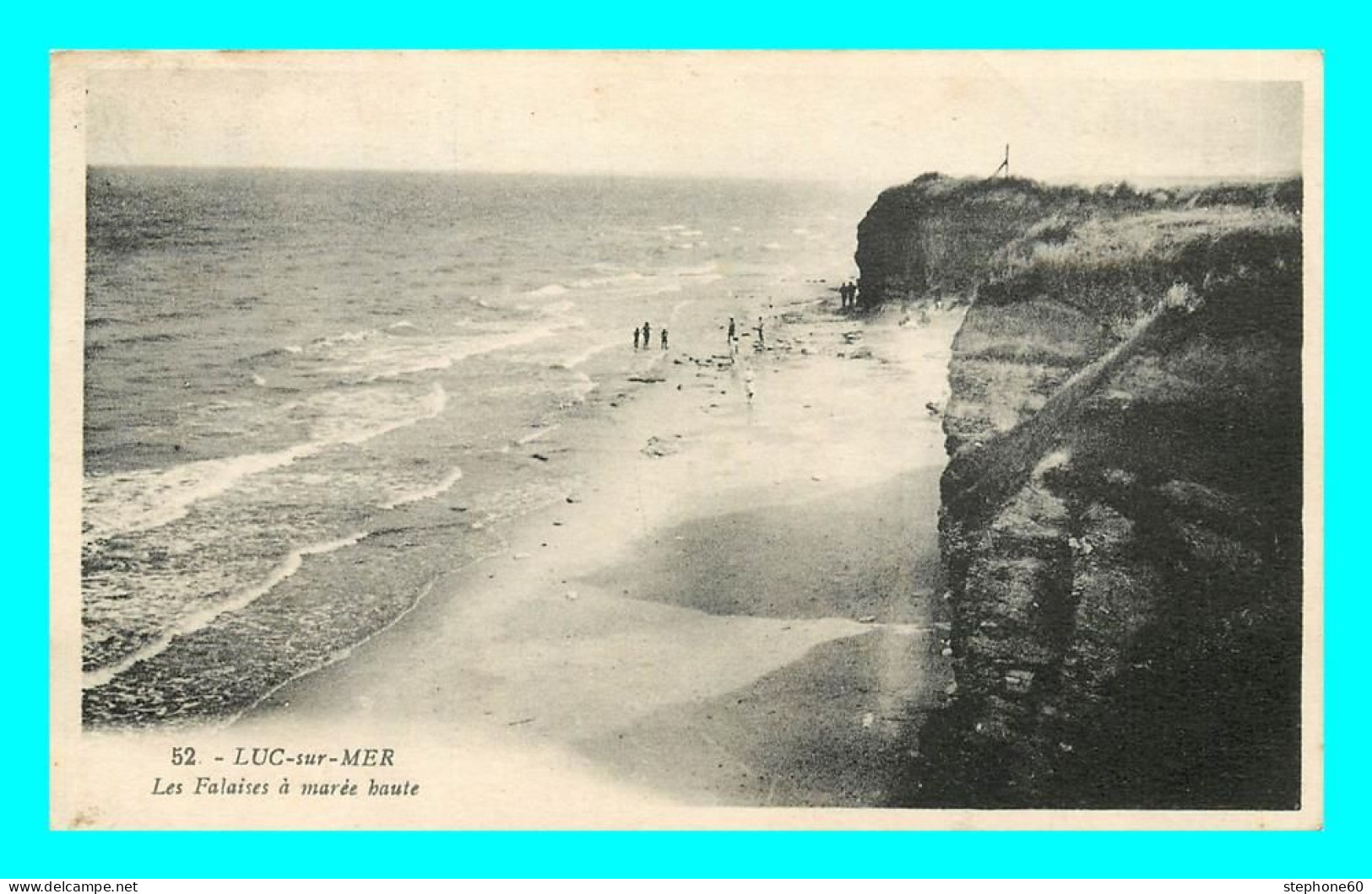 A851 / 457 14 - LUC SUR MER Falaises à Marée Haute - Luc Sur Mer