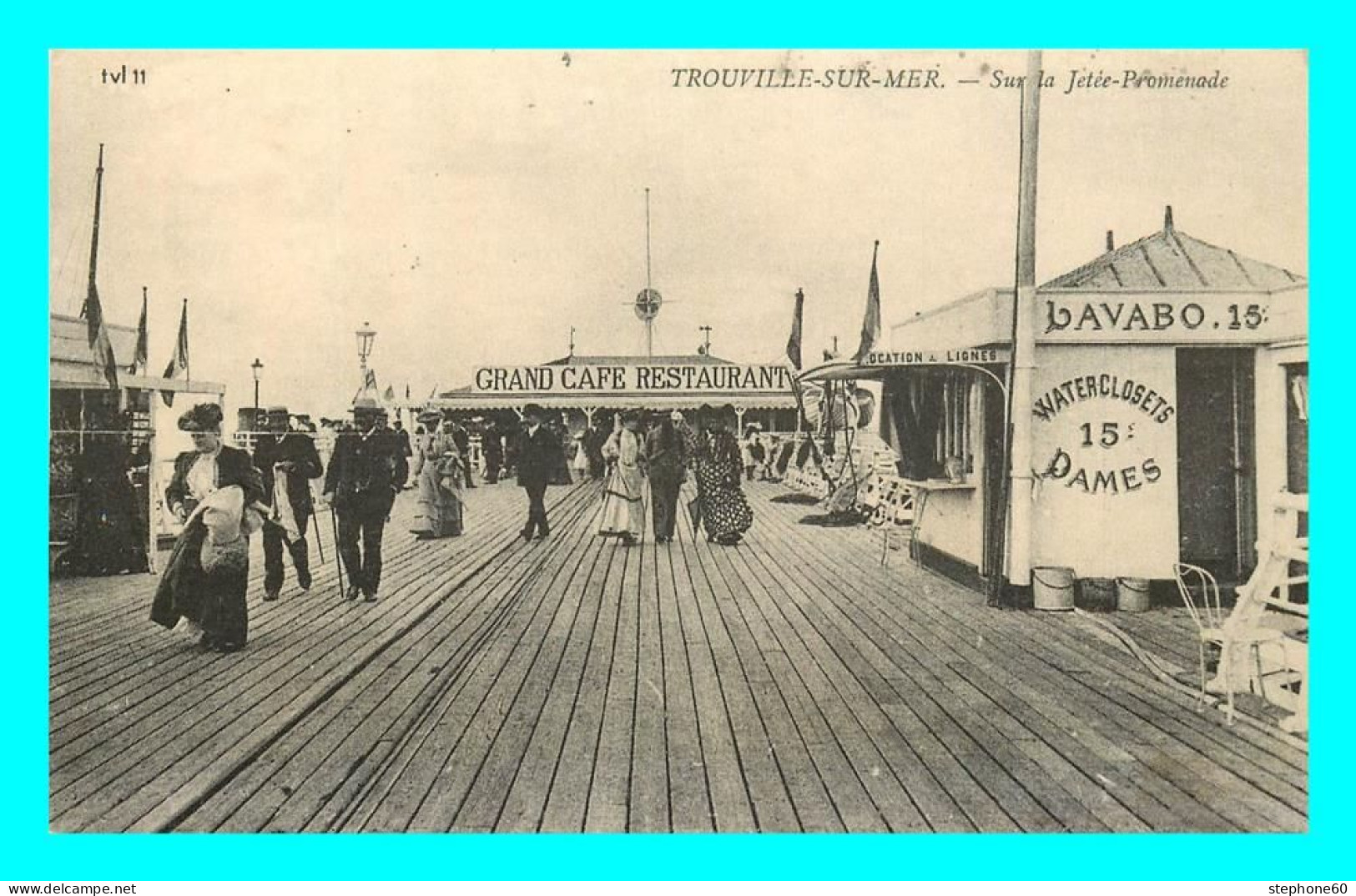 A851 / 515 14 - TROUVILLE Sur MER Sur La Jetée Promenade ( REPRODUCTION ) - Trouville