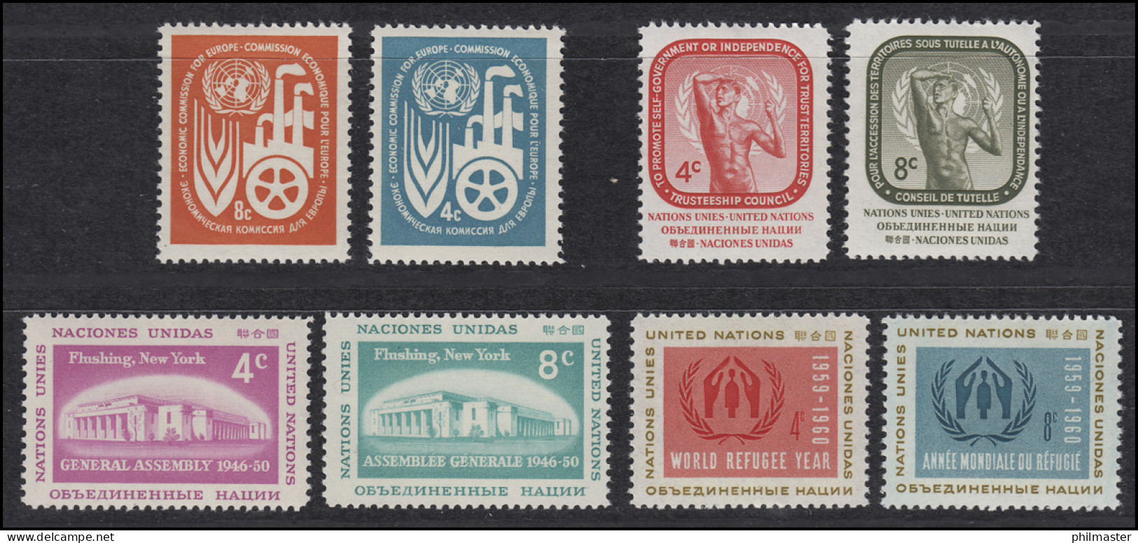 76-83 UNO New York Jahrgang 1959 Komplett, Postfrisch ** - Altri & Non Classificati