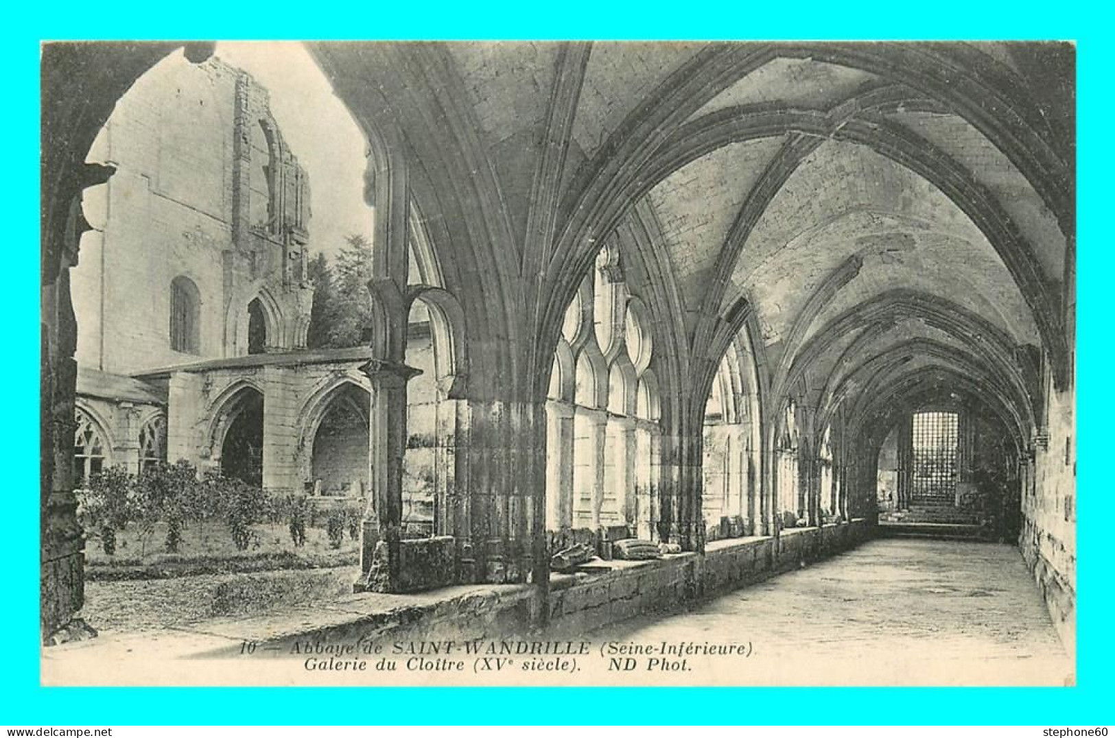 A851 / 475 76 - SAINT WANDRILLE Abbaye Galerie Du Cloitre - Saint-Wandrille-Rançon