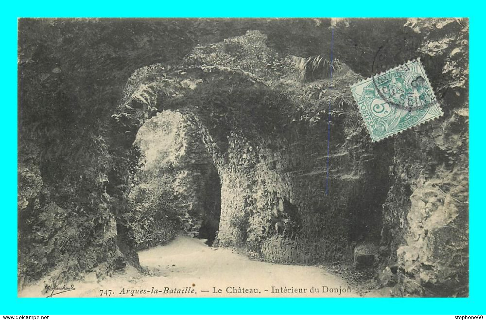 A848 / 307 76 - ARQUES LA BATAILLE Chateau Intérieur Du Donjon - Arques-la-Bataille