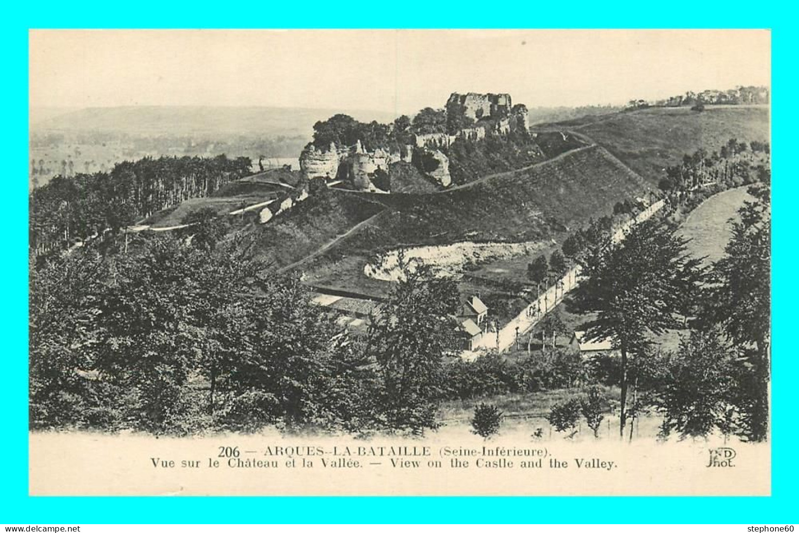 A848 / 303 76 - ARQUES LA BATAILLE Vue Sur Le Chateau Et La Vallée - Arques-la-Bataille