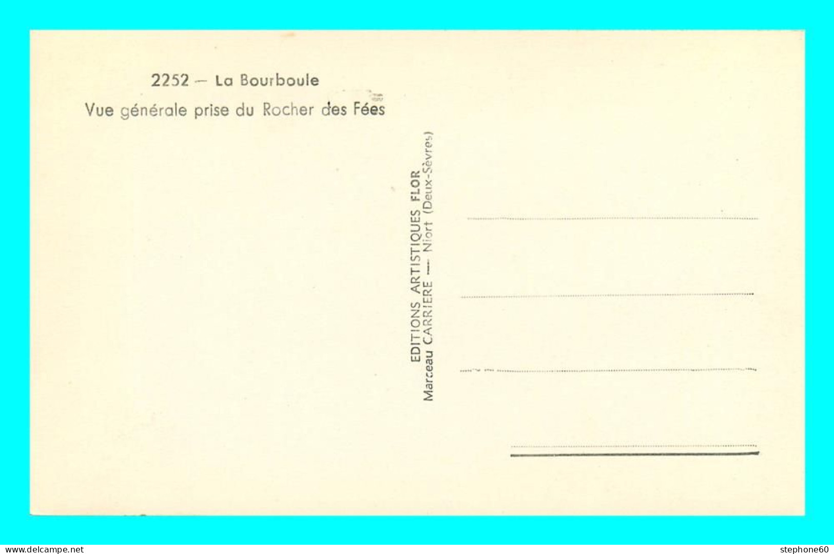 A848 / 173 63 - LA BOURBOULE Vue Générale Prise Du Rocher Des Fées - La Bourboule