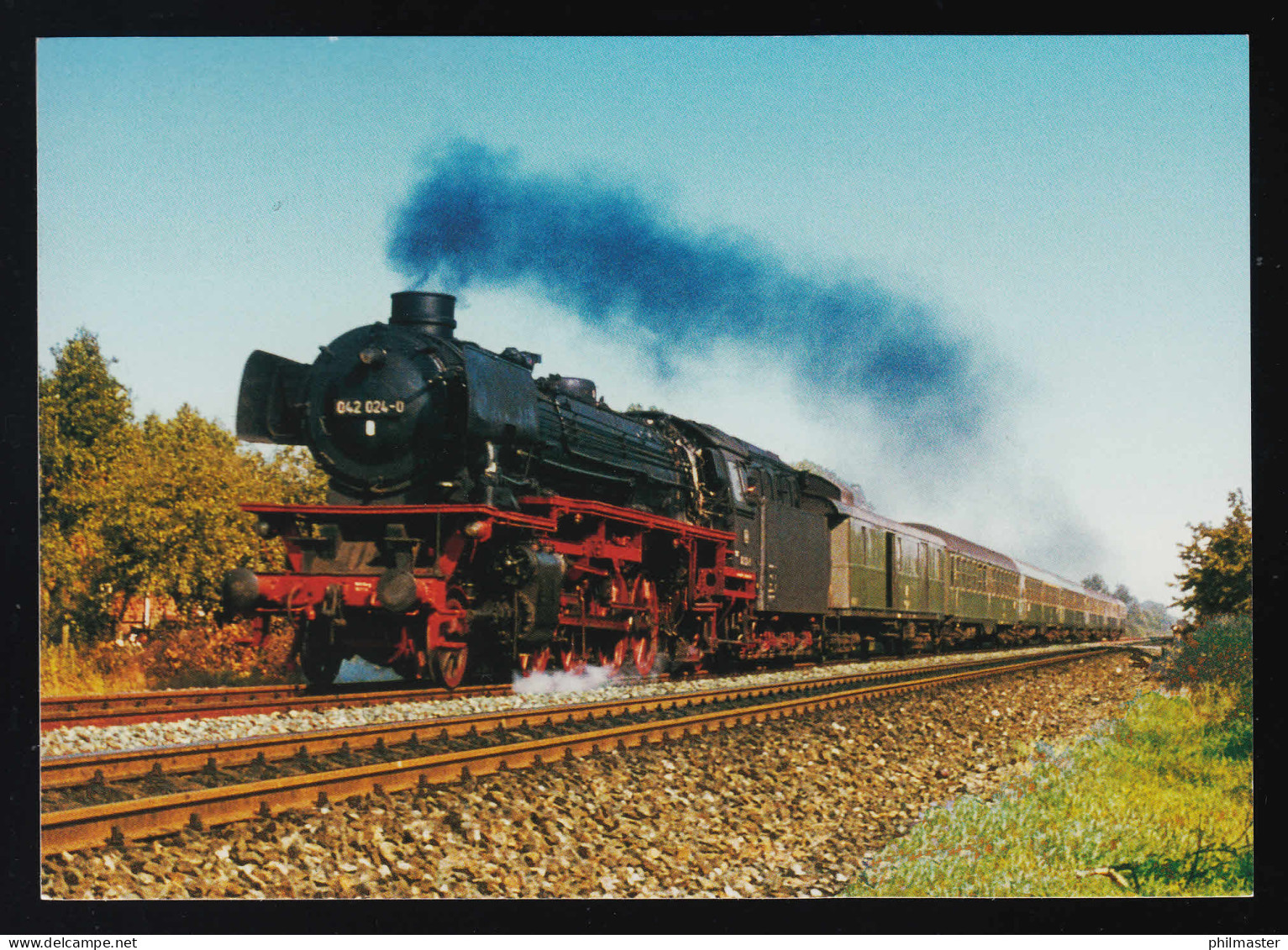 AK Dampf-GüterzugLokomotive 042 024-0 SSt MEININGEN XVIII. Dampfloktage 1.9.2012 - Andere & Zonder Classificatie