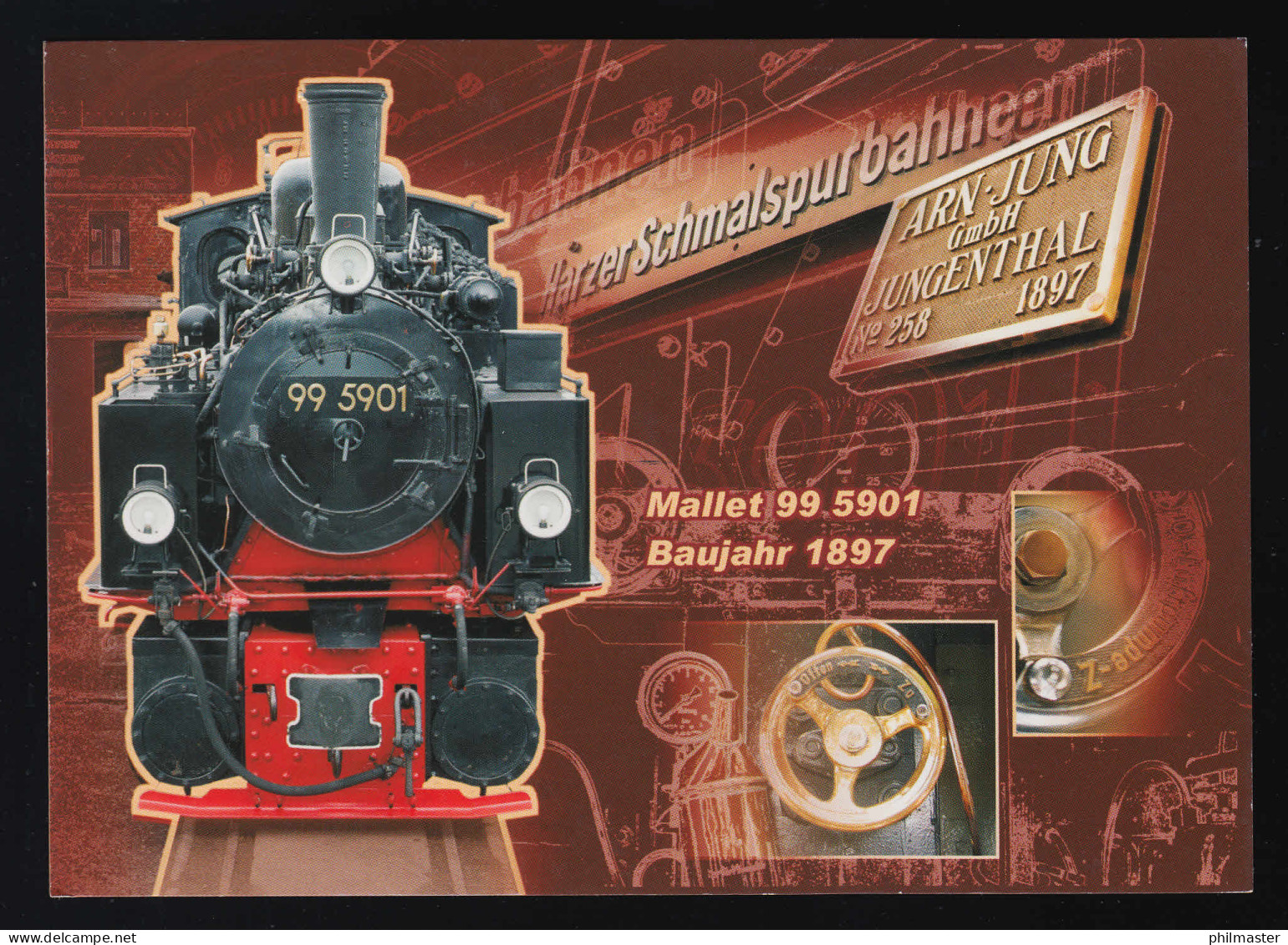 AK Mallet 99 5901 Von 1897, SSt NORDHAUSEN 125 Jahre Schmalspurbahn Harz 28.4.12 - Other & Unclassified
