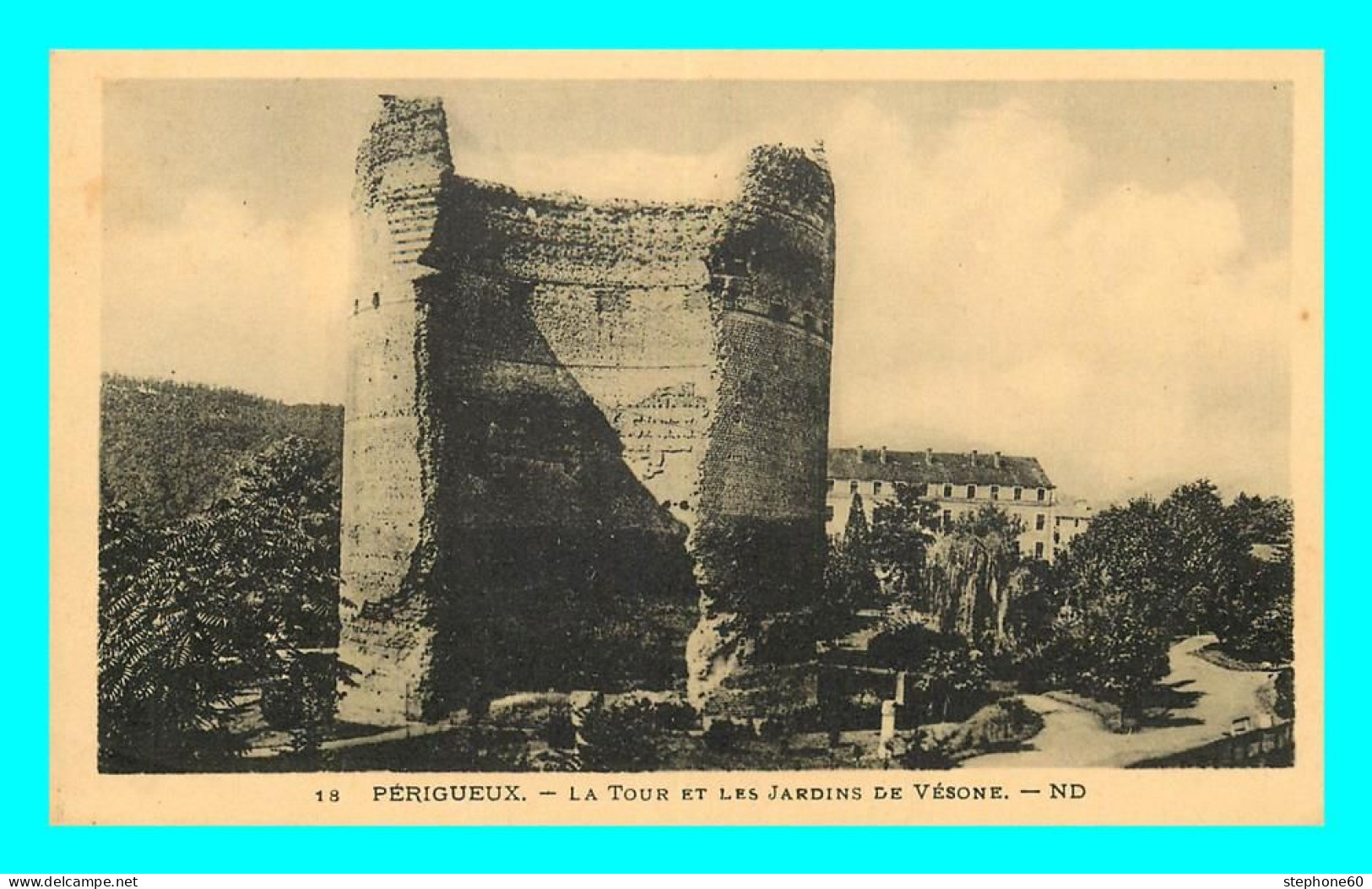 A849 / 095 24 - PERIGUEUX Tour Et Les Jardins De Vesone - Périgueux