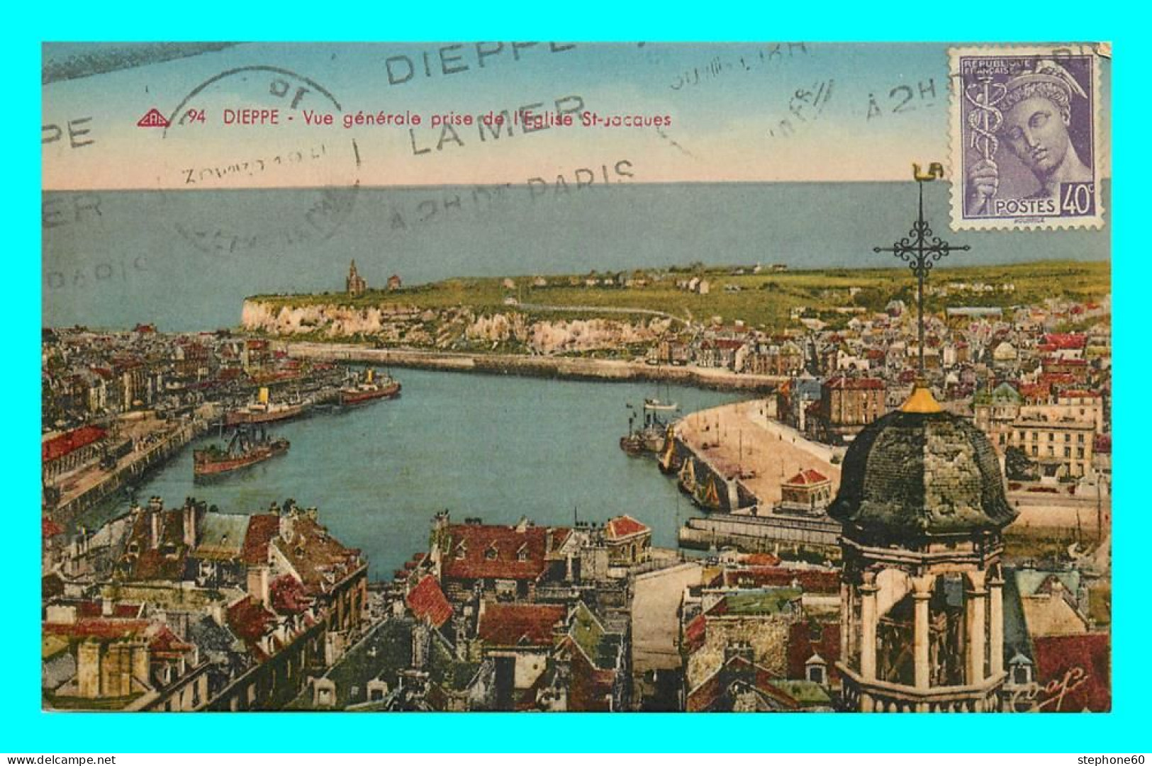 A849 / 173 76 - DIEPPE Vue Générale Prise De L'Eglise St Jacques - Dieppe