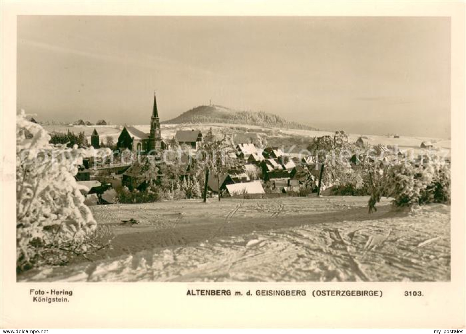 73669523 Altenberg Erzgebirge Winterpanorama Mit Blick Zum Geisingberg Altenberg - Geising
