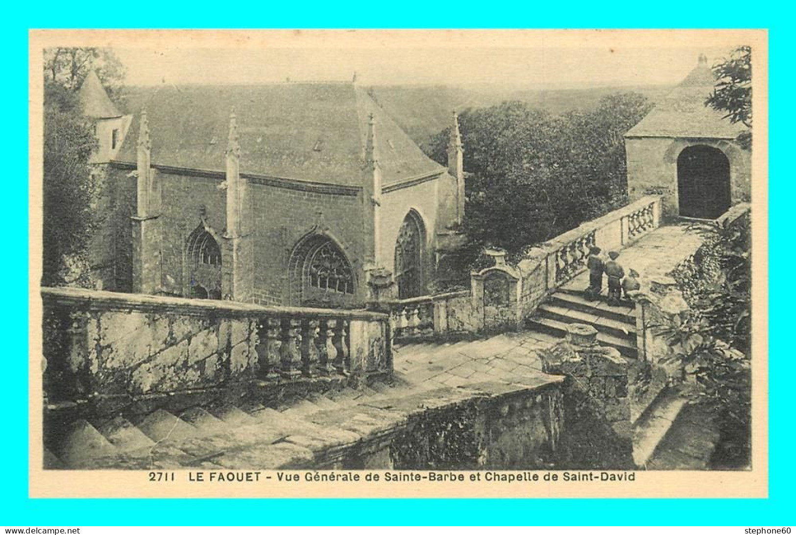 A846 / 571 56 - LE FAOUET Vue Générale De Sainte Barbe Et Chapelle De Saint David - Le Faouet