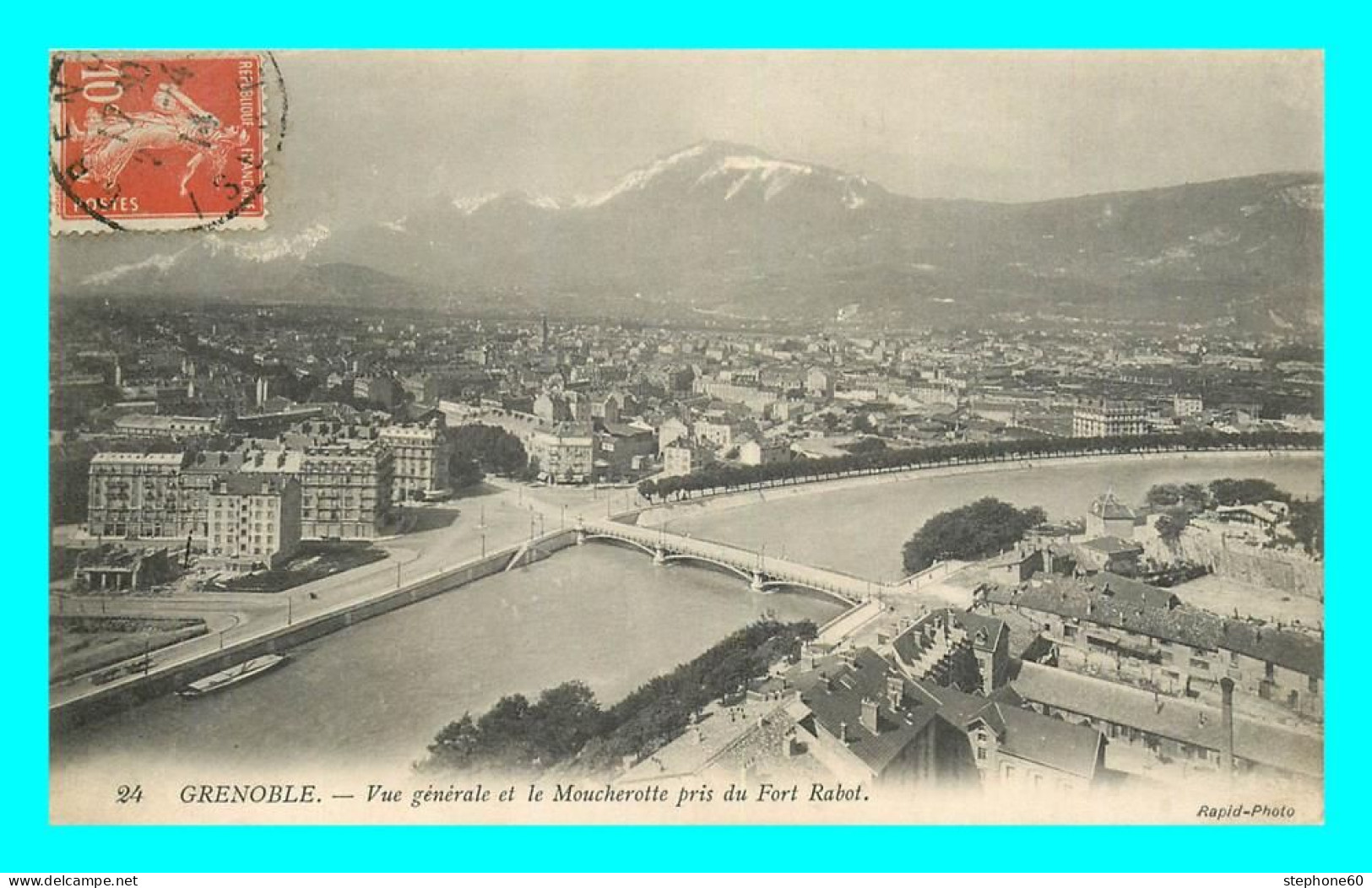 A846 / 409 38 - GRENOBLE Vue Générale Et Le Moucherotte Pris Du Fort Rabot - Grenoble