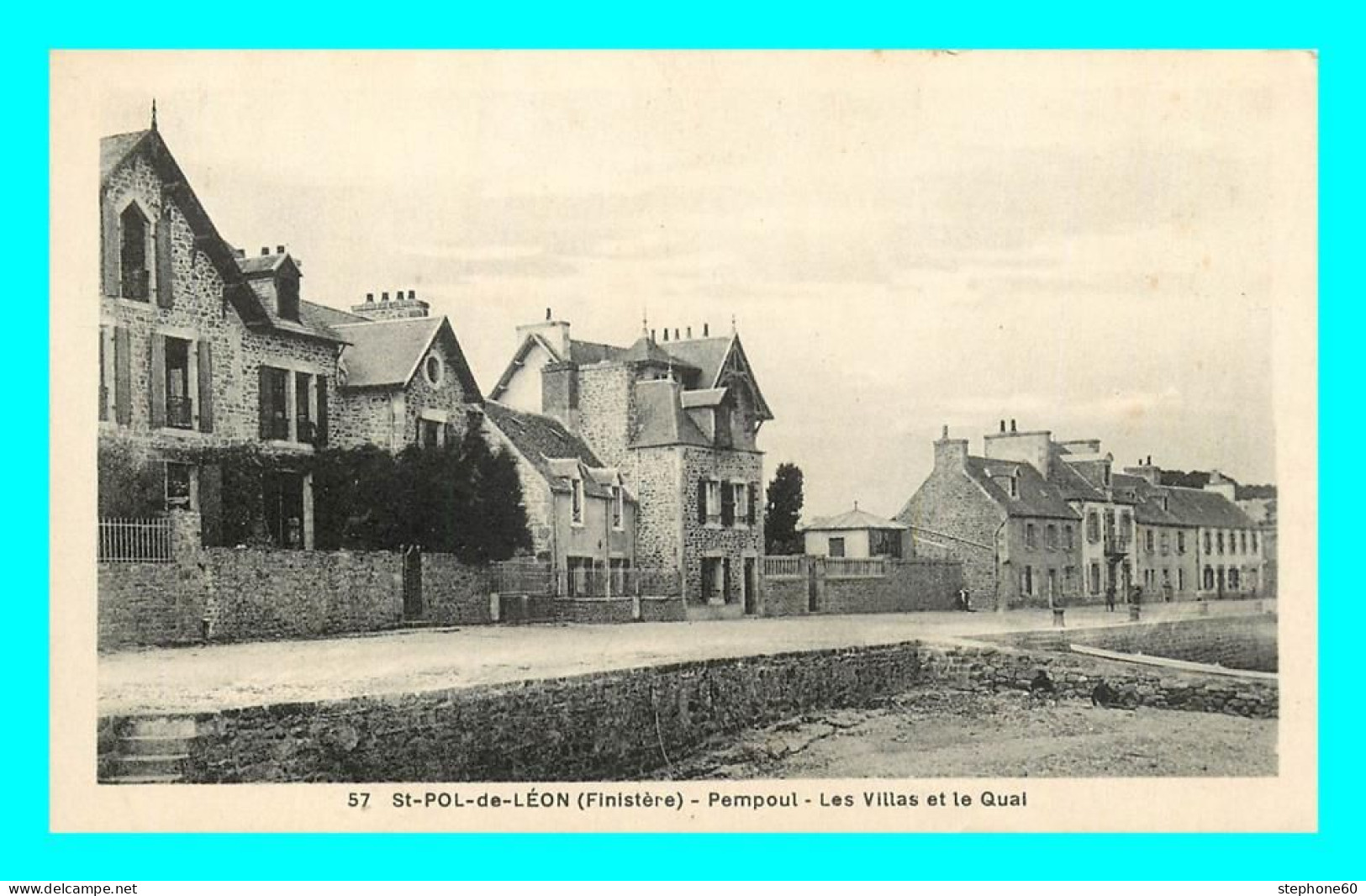 A846 / 115 29 - SAINT POL DE LEON Pempoul Les Villas Et Le Quai - Saint-Pol-de-Léon