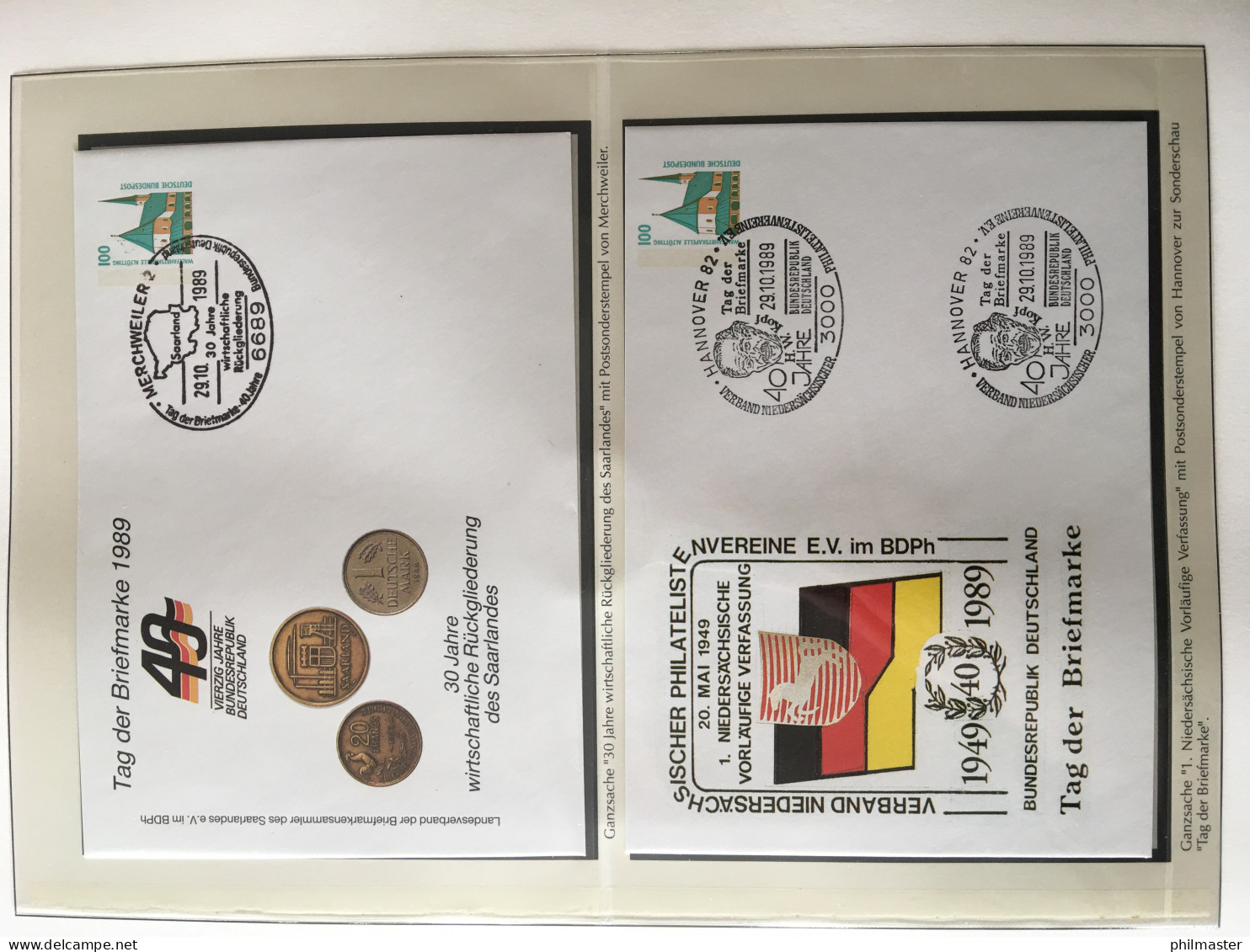 40 Jahre Bundesrepublik - Motiv-Sammlung in zwei Ringbindern, 120 Seiten