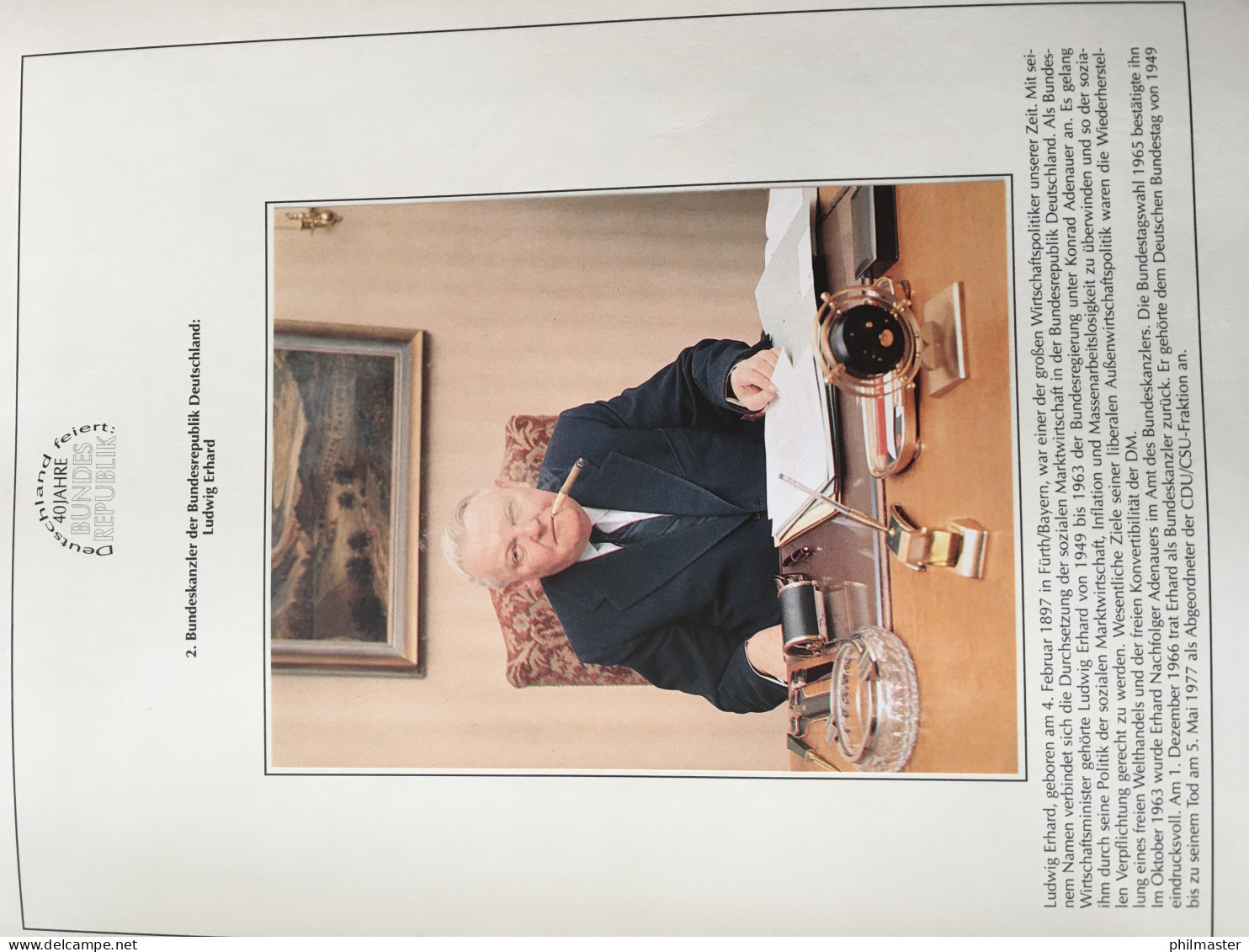 40 Jahre Bundesrepublik - Motiv-Sammlung in zwei Ringbindern, 120 Seiten