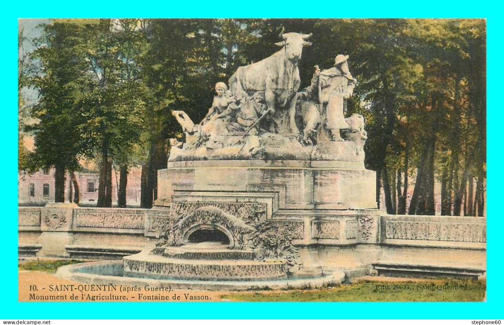 A844 / 173 02 - SAINT QUENTIN Monument De L'Agriculture Fontaine De Vasson - Saint Quentin