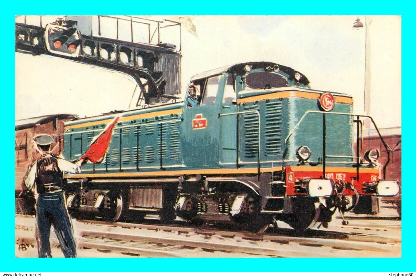 A848 / 089  Locomotive Diesel Electrique - Comité National De L'Enfance - Materiale